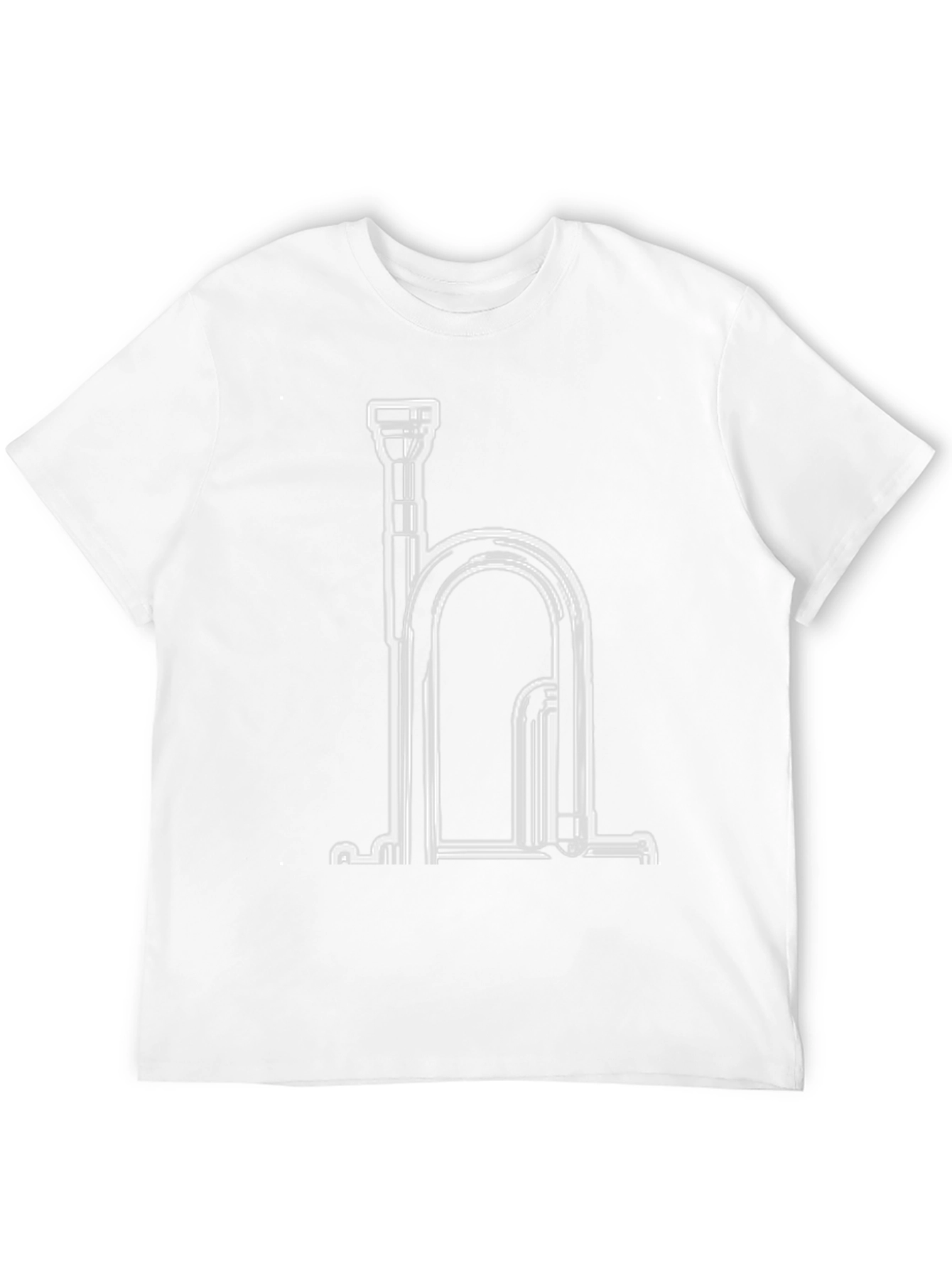 Musical Instrument Graphic Tee - Black Cotton Blend