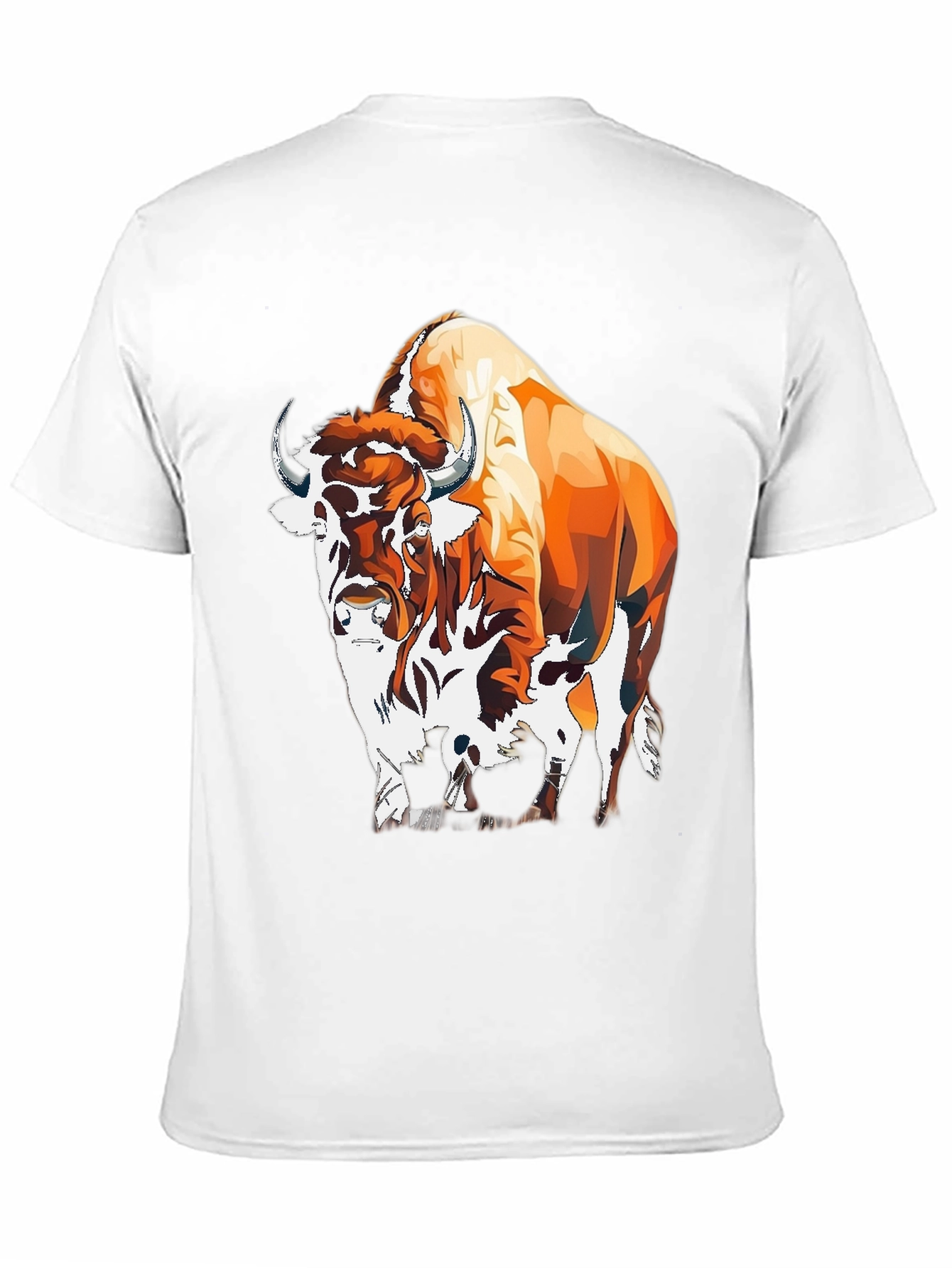 Buffalo Graphic Tee - Cool Animal Design Shirt