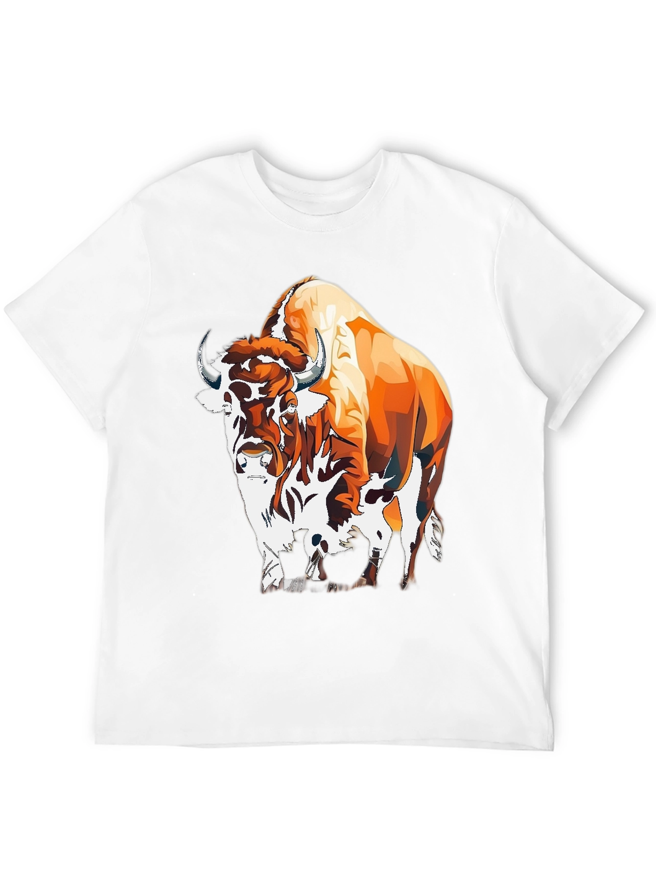 Buffalo Graphic Tee - Cool Animal Design Shirt