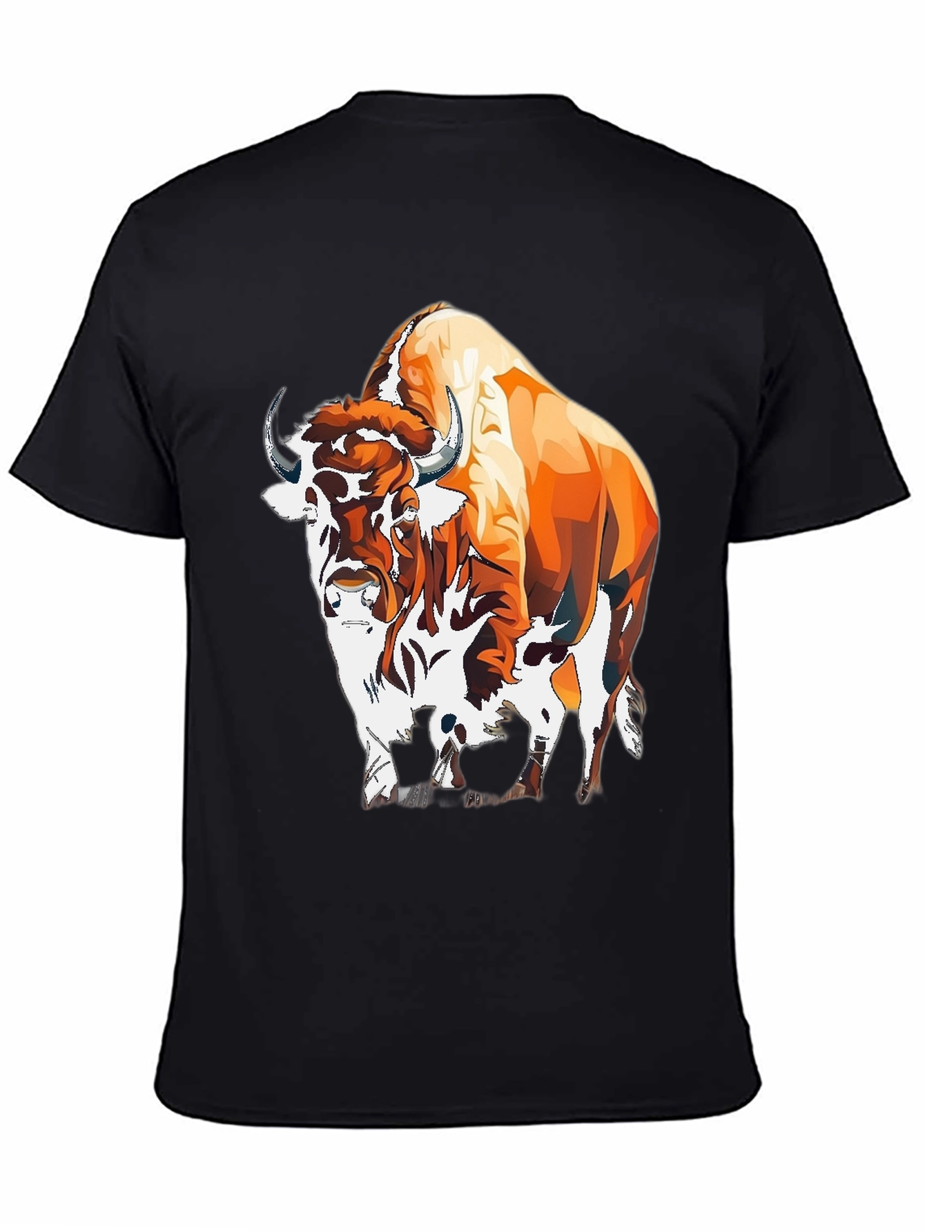 Buffalo Graphic Tee - Cool Animal Design Shirt