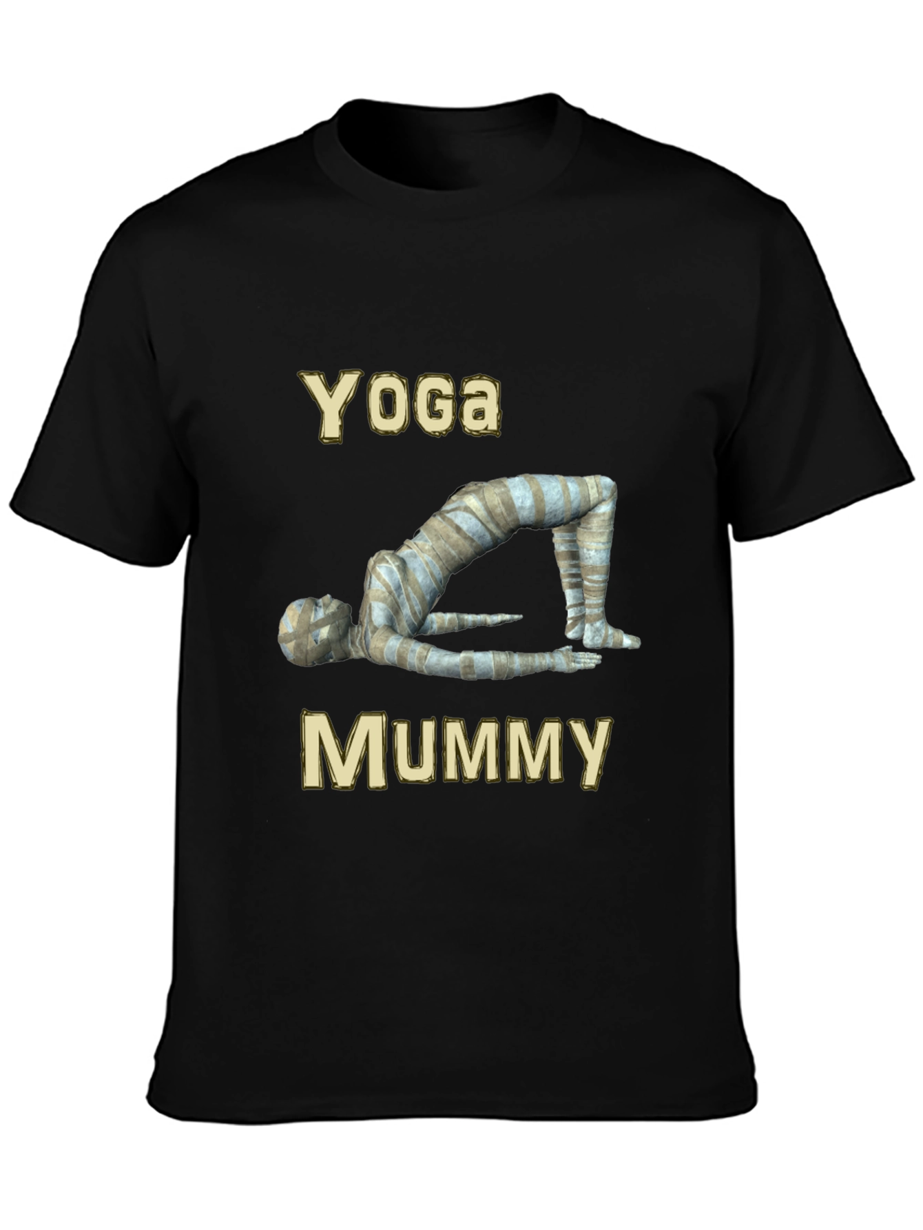 Yoga Mummy Graphic T-Shirt - Relax in Style