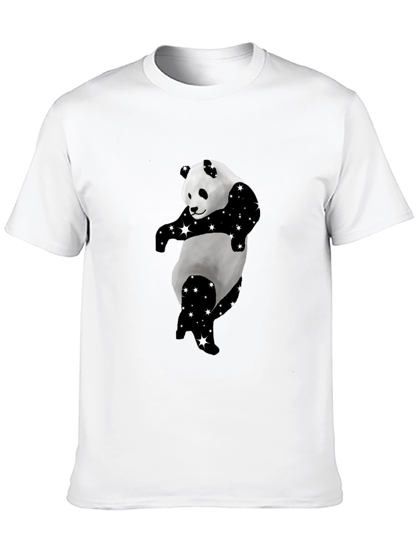 Dancing Panda Starry Black T-Shirt