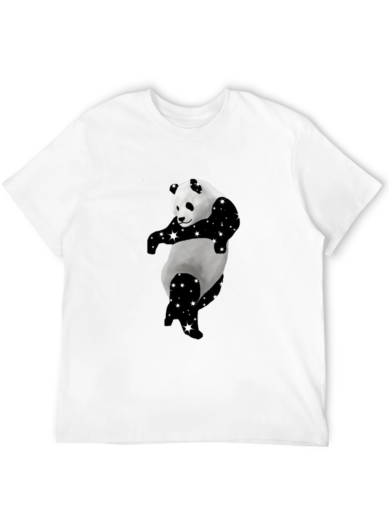 Dancing Panda Starry Black T-Shirt