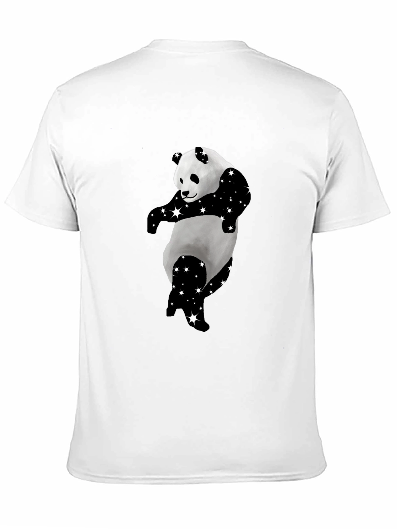 Dancing Panda Starry Black T-Shirt