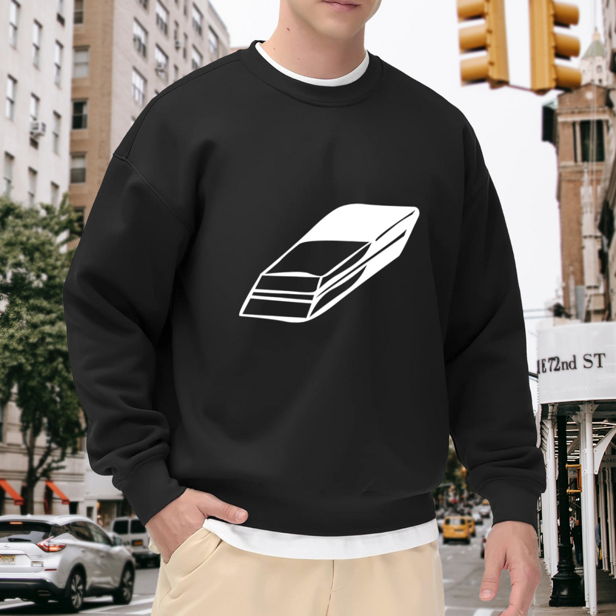Glasses Minimalist Line Art Graphic ԲÁìÎÀÒÂ - Unique Design Pullover Sweatshirt