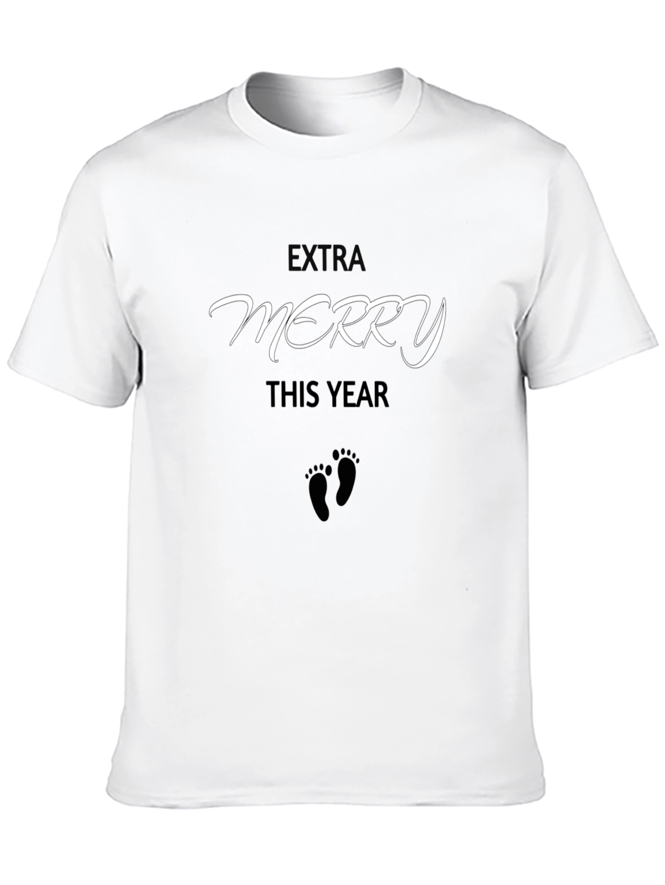 Extra Merry This Year Pregnancy Reveal T-Shirt
