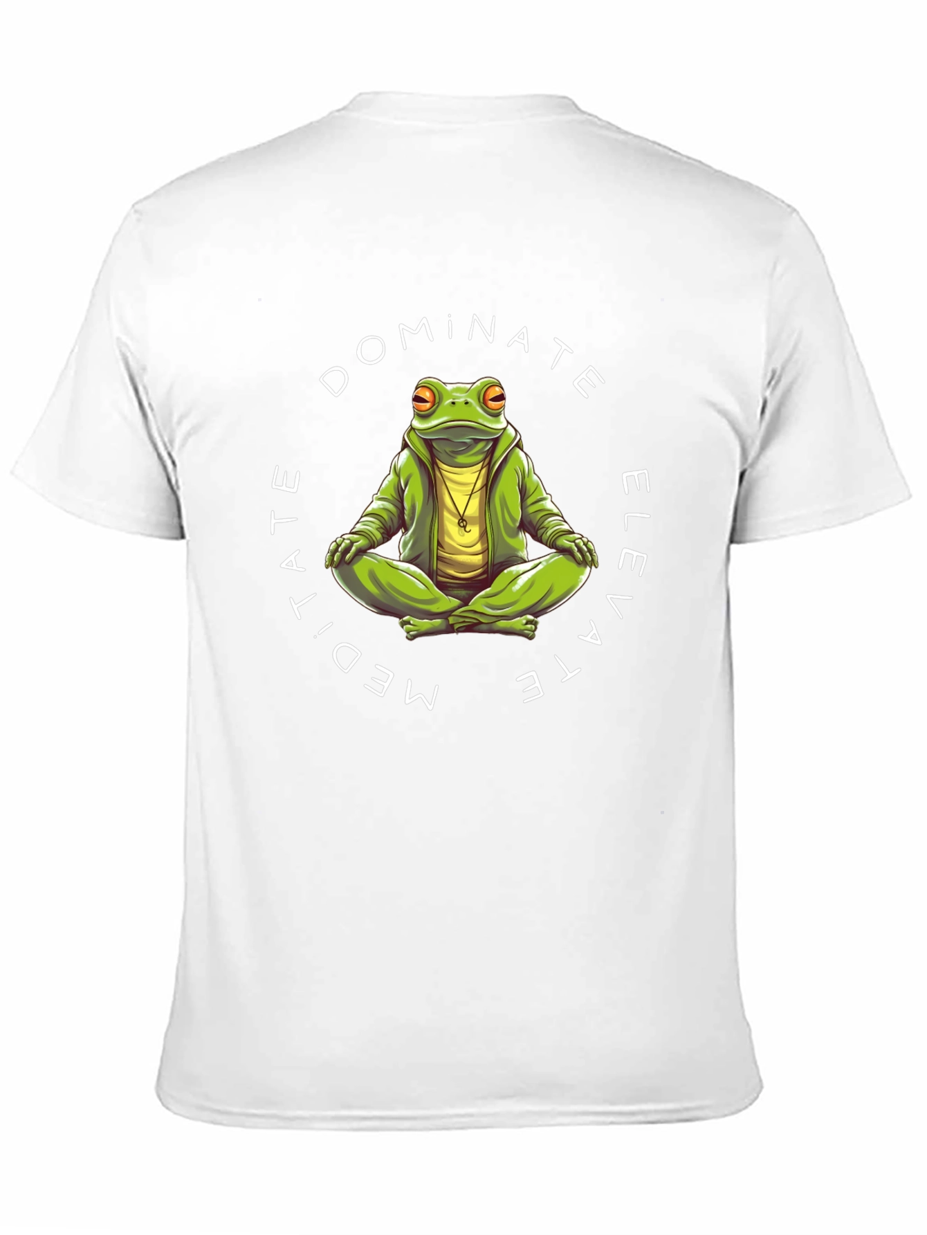 Meditate Dominate Elevate Frog Graphic T-Shirt