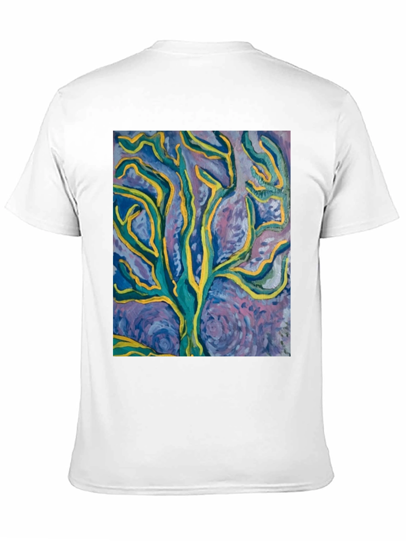 Abstract Tree Art Black T-Shirt