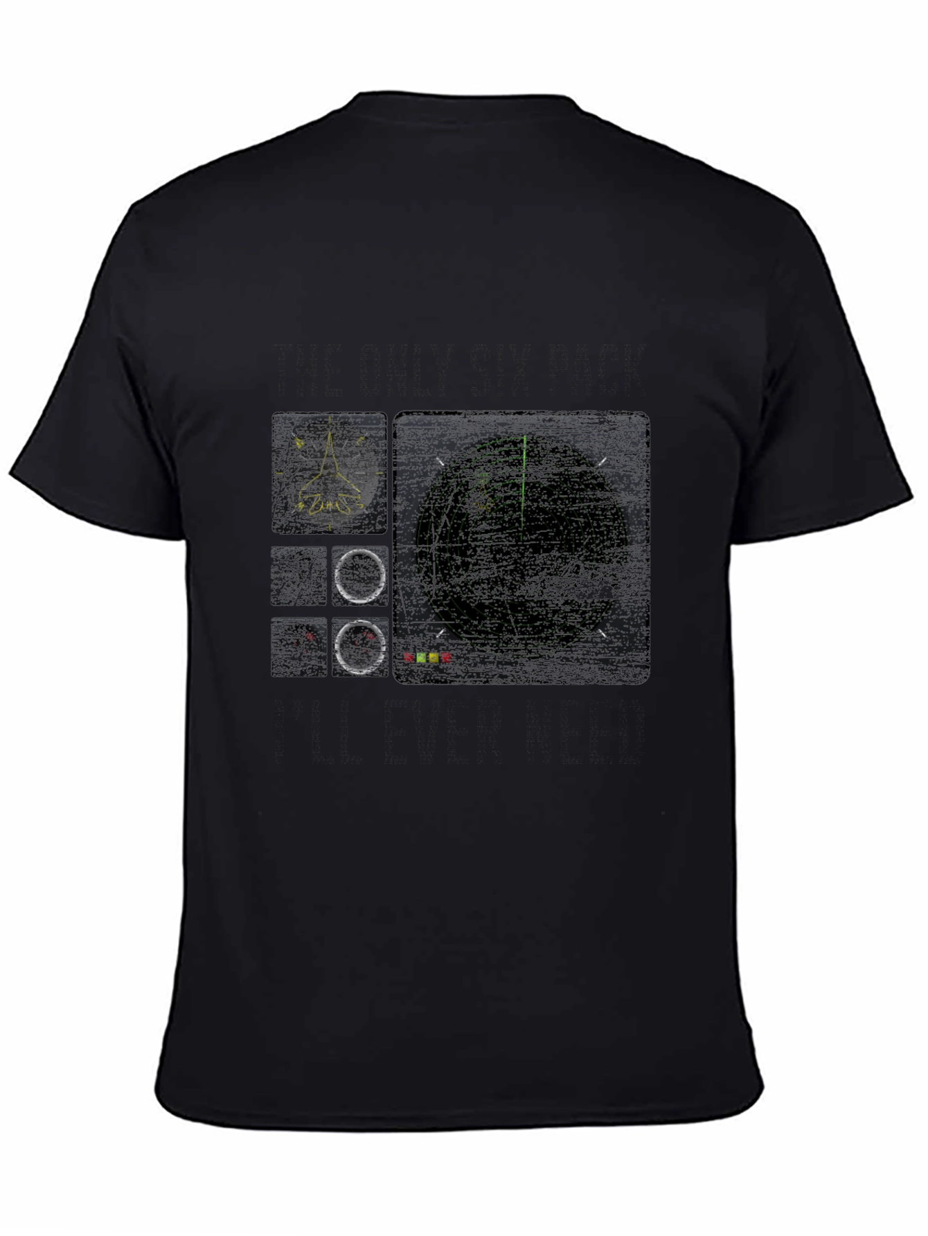Radar Screen Graphic Black T-Shirt