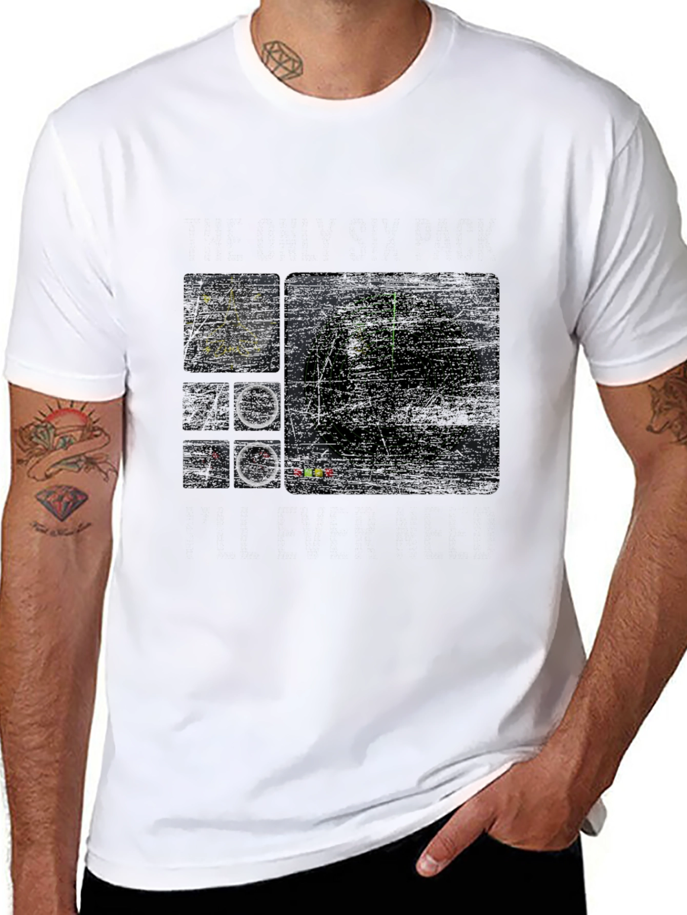 Radar Screen Graphic Black T-Shirt