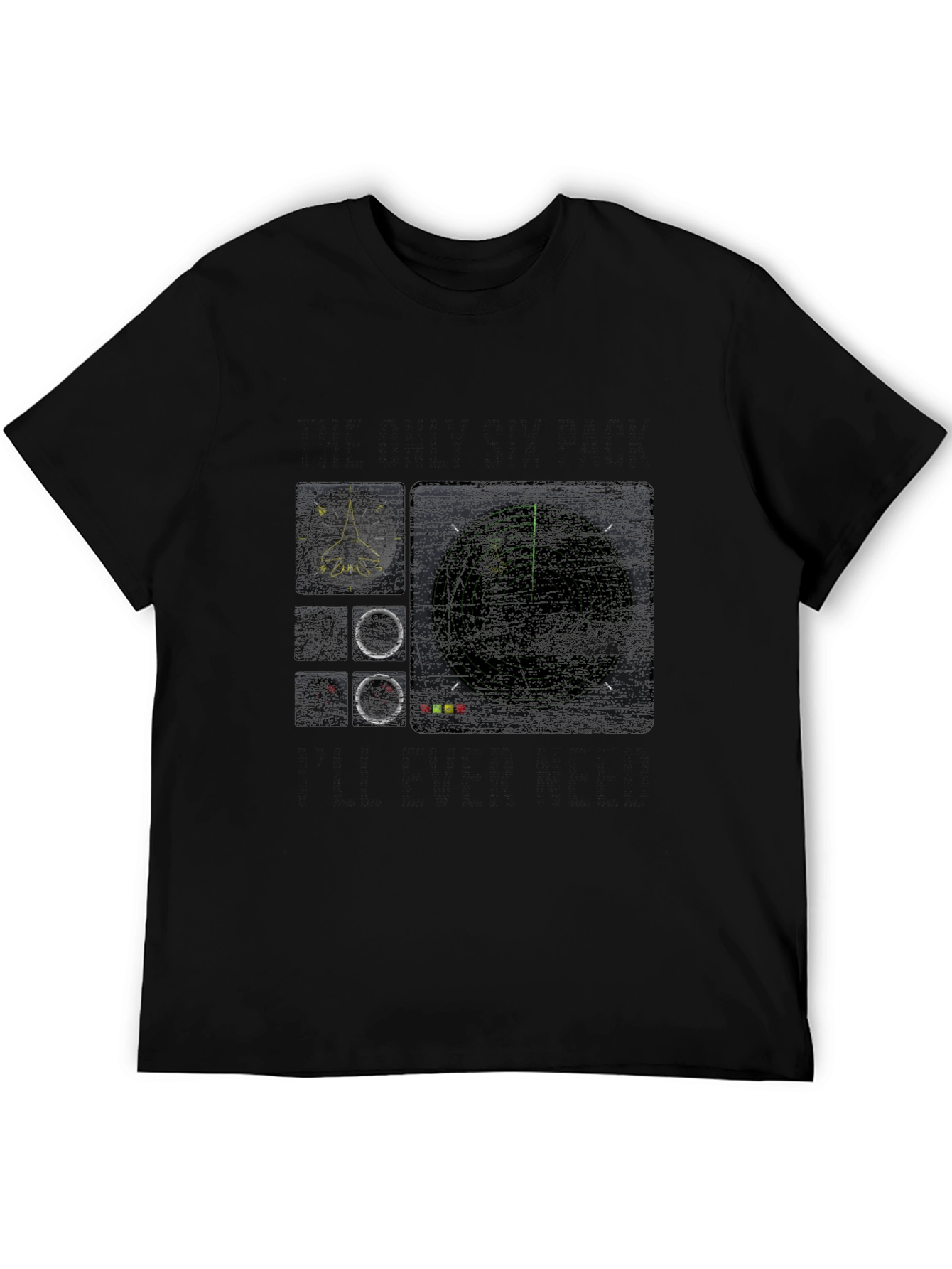 Radar Screen Graphic Black T-Shirt