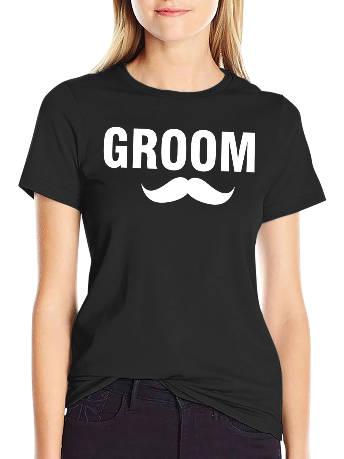 Groom Mustache Graphic T-Shirt - Bachelor Party Tee