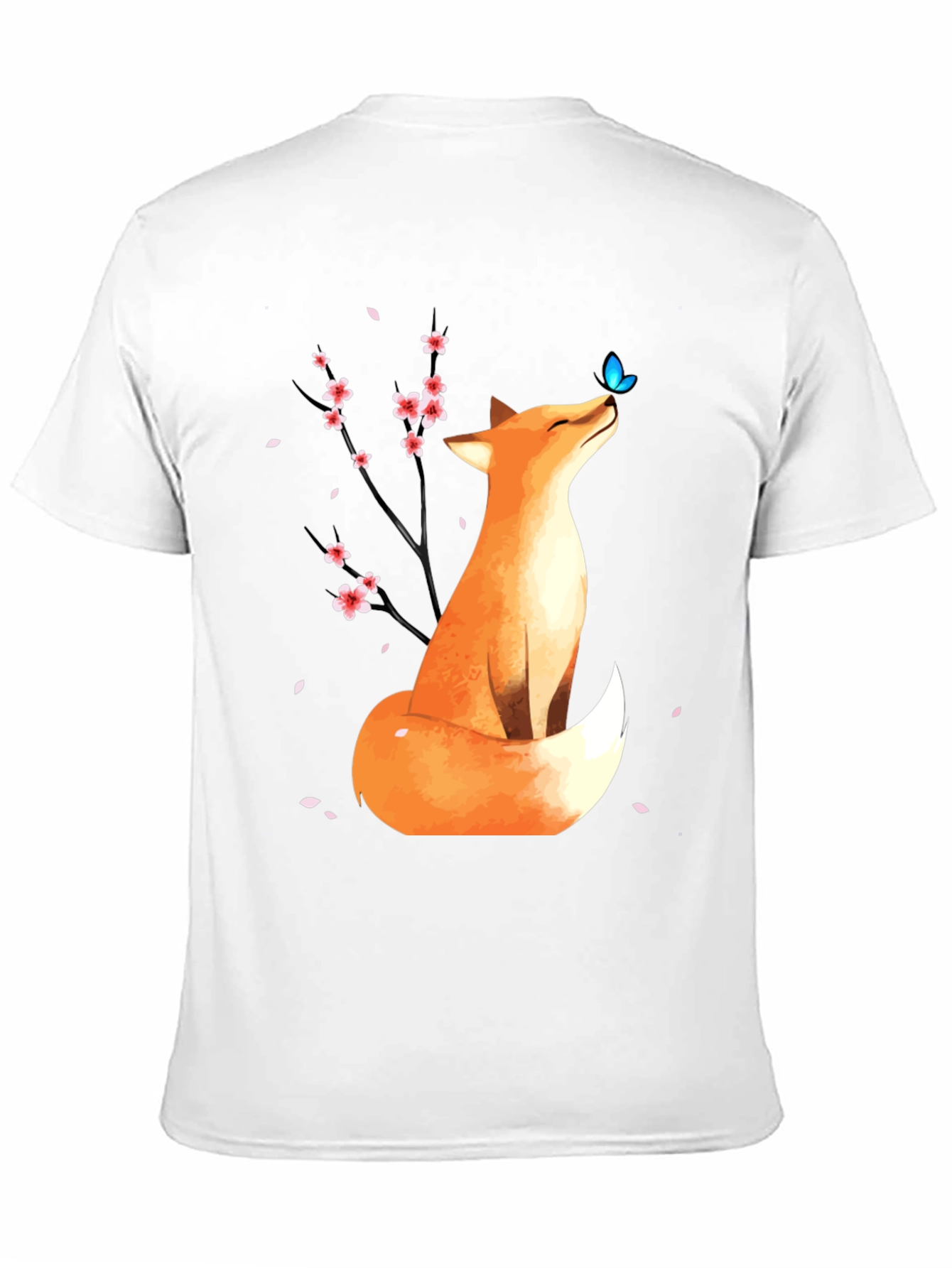Fox and Butterfly Graphic Tee
