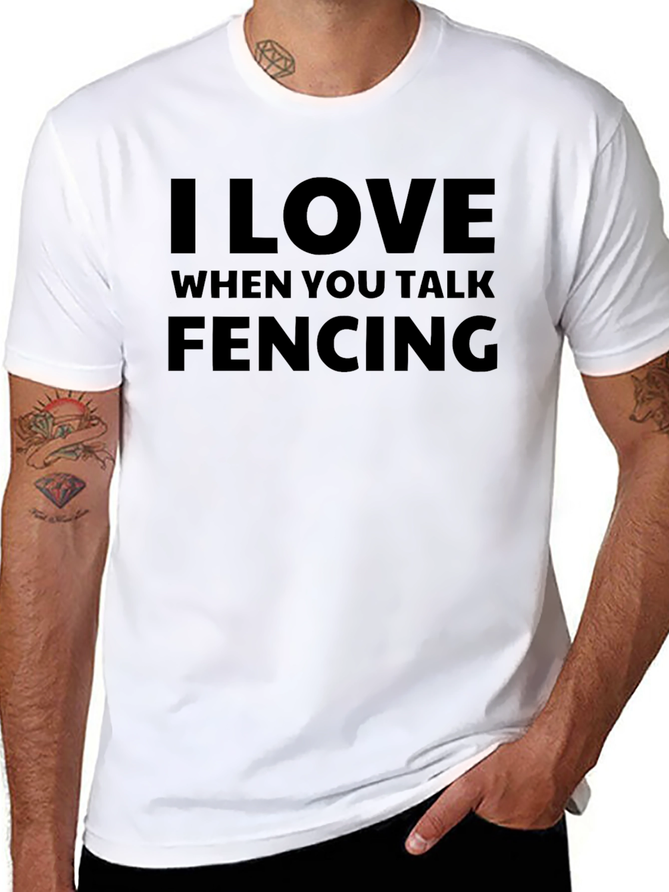 I Love When You Talk Fencing T-Shirt