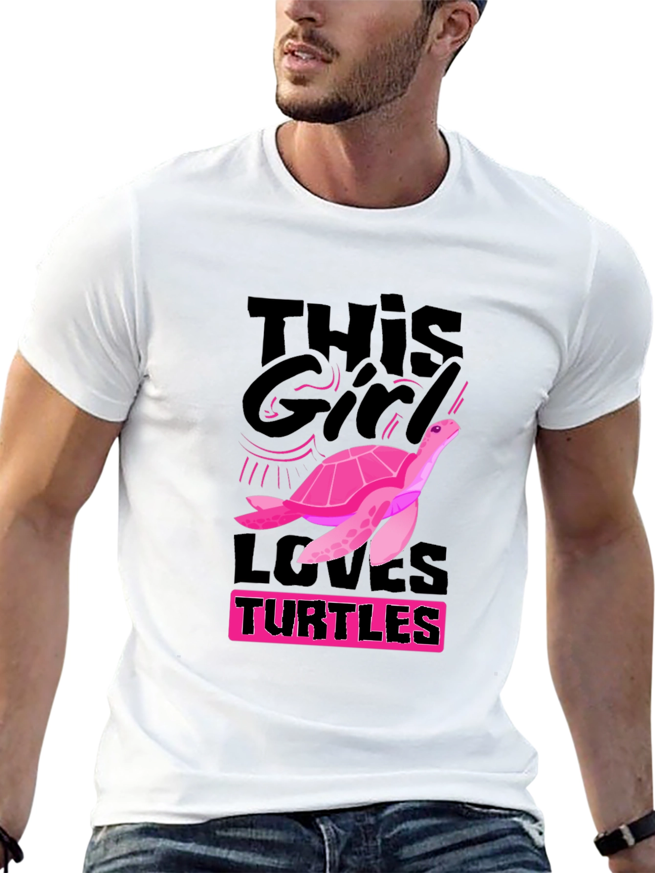 Turtle Lover Graphic Tee - This Girl Loves Turtles!