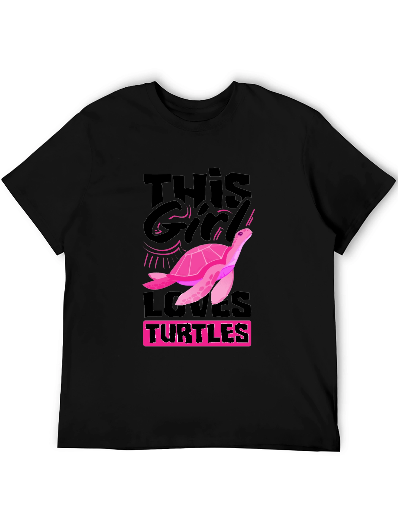 Turtle Lover Graphic Tee - This Girl Loves Turtles!