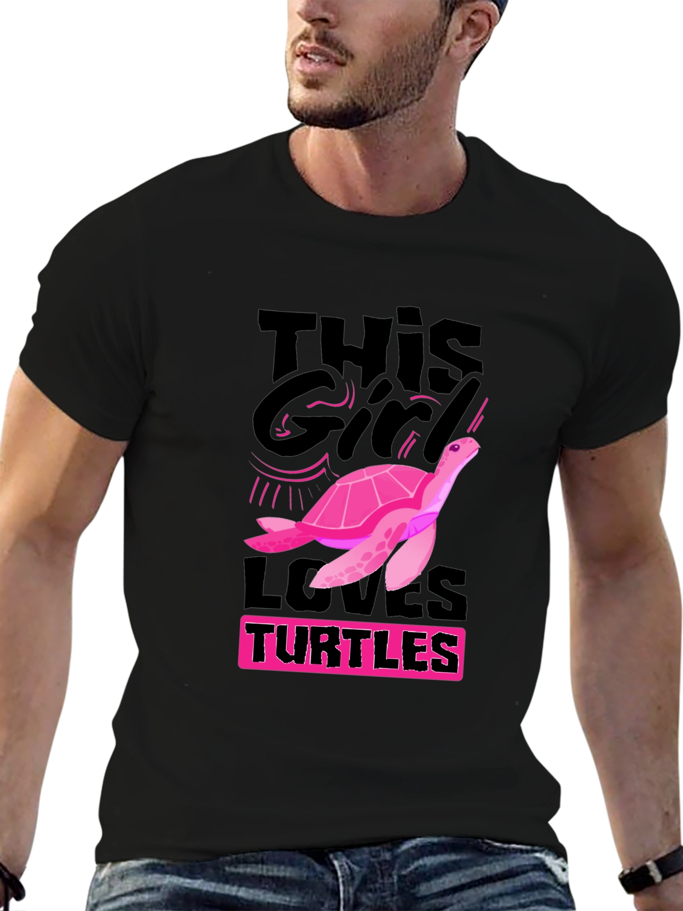 Turtle Lover Graphic Tee - This Girl Loves Turtles!