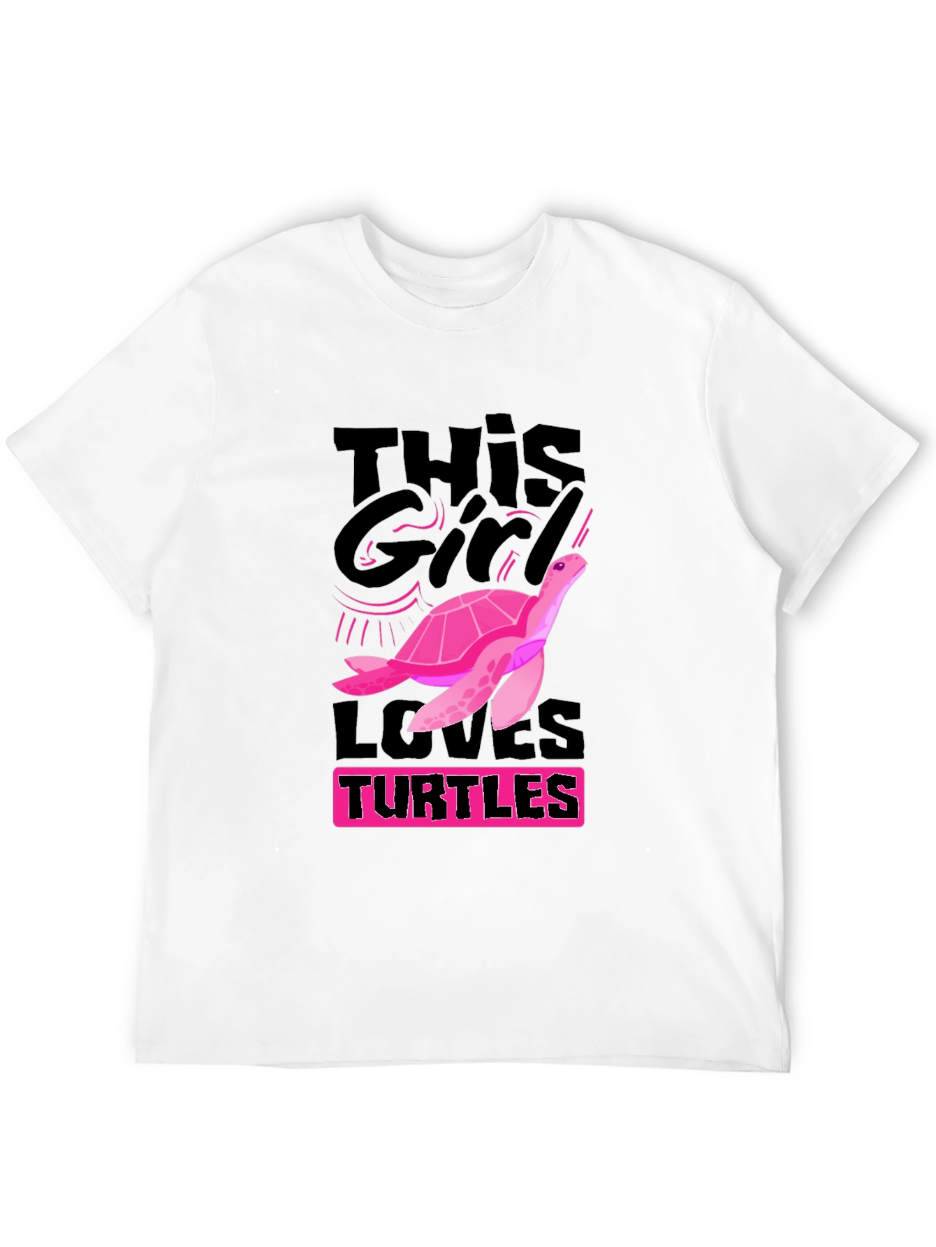 Turtle Lover Graphic Tee - This Girl Loves Turtles!