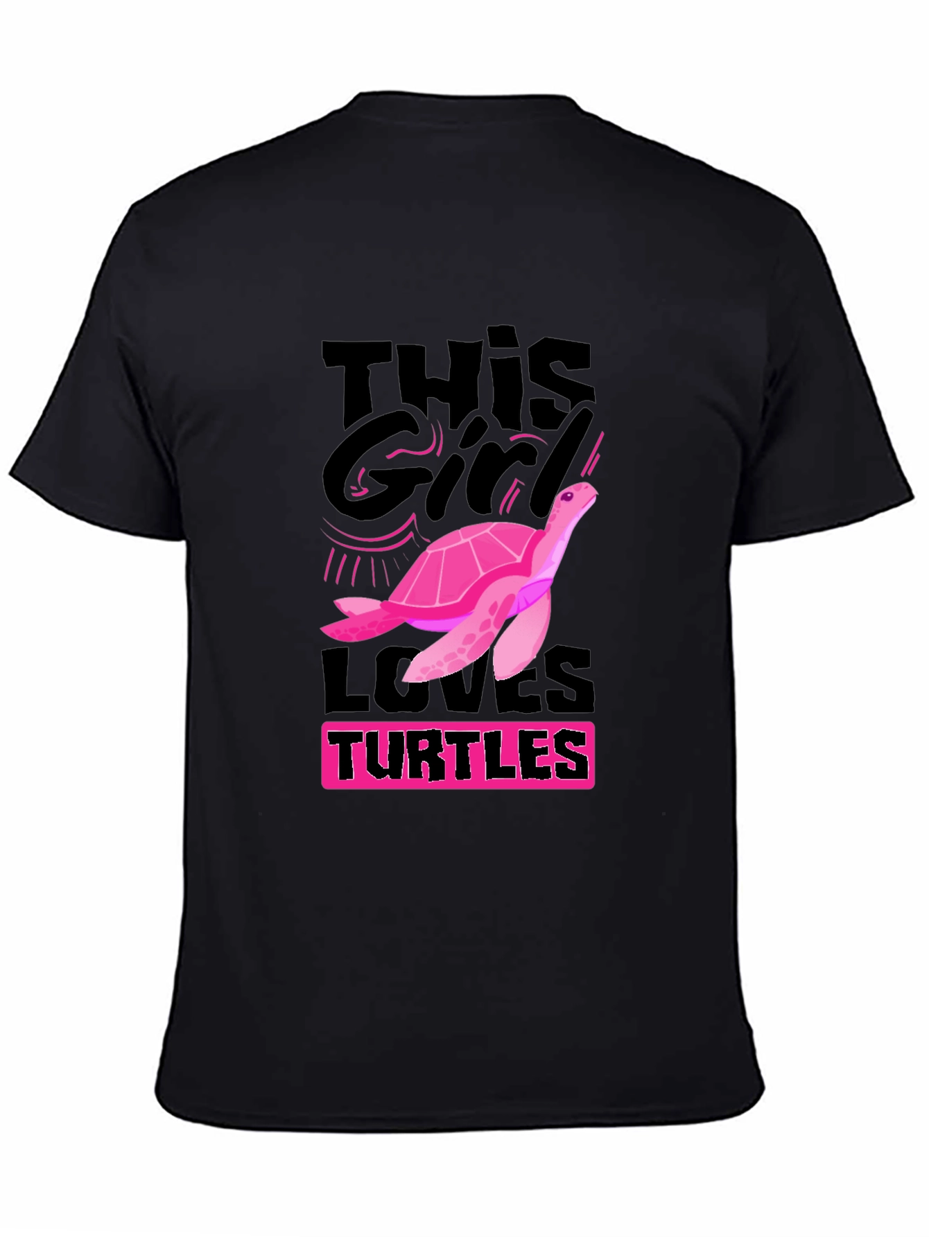 Turtle Lover Graphic Tee - This Girl Loves Turtles!