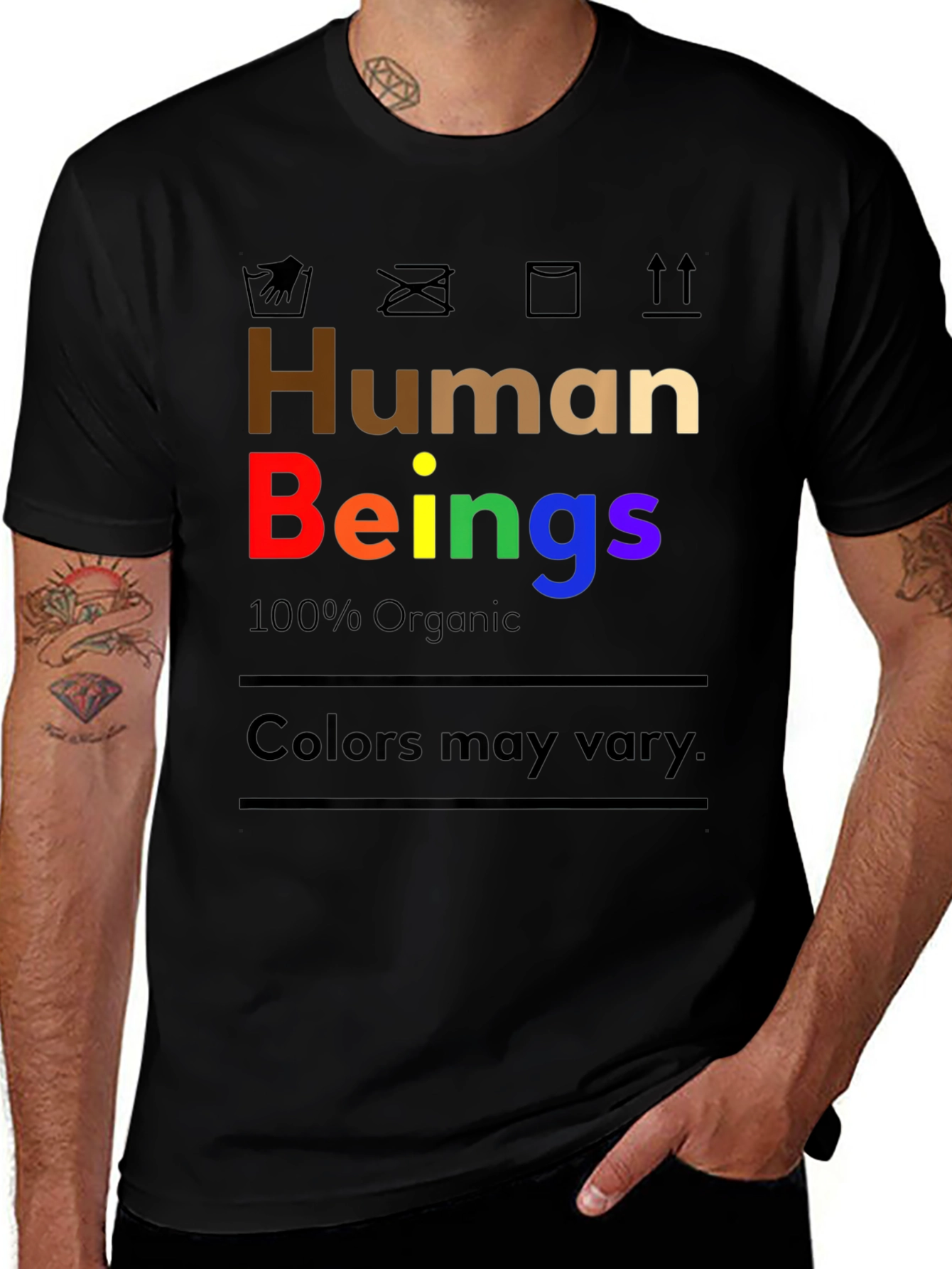 Human Beings Organic Cotton Graphic T-Shirt