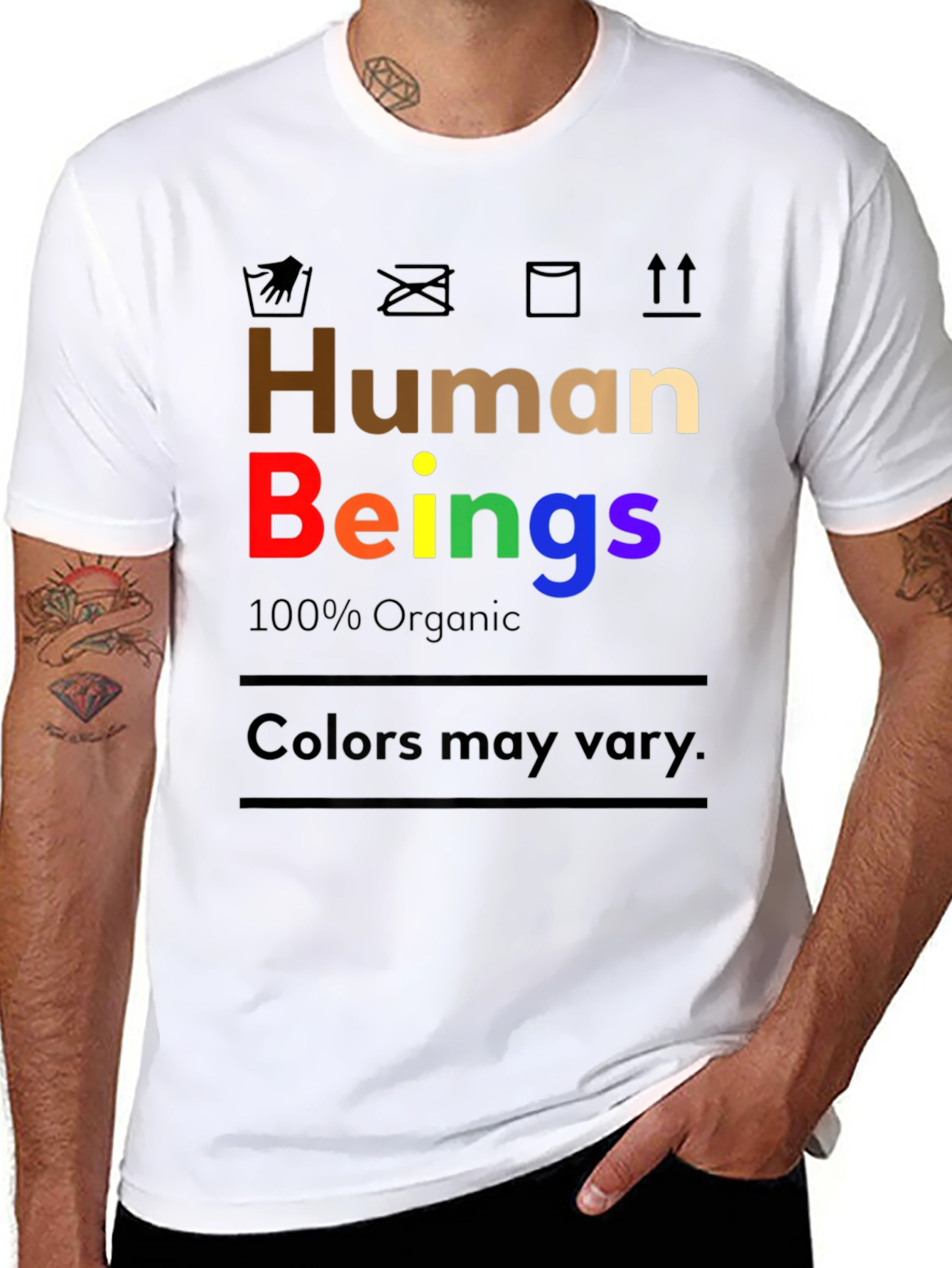 Human Beings Organic Cotton Graphic T-Shirt