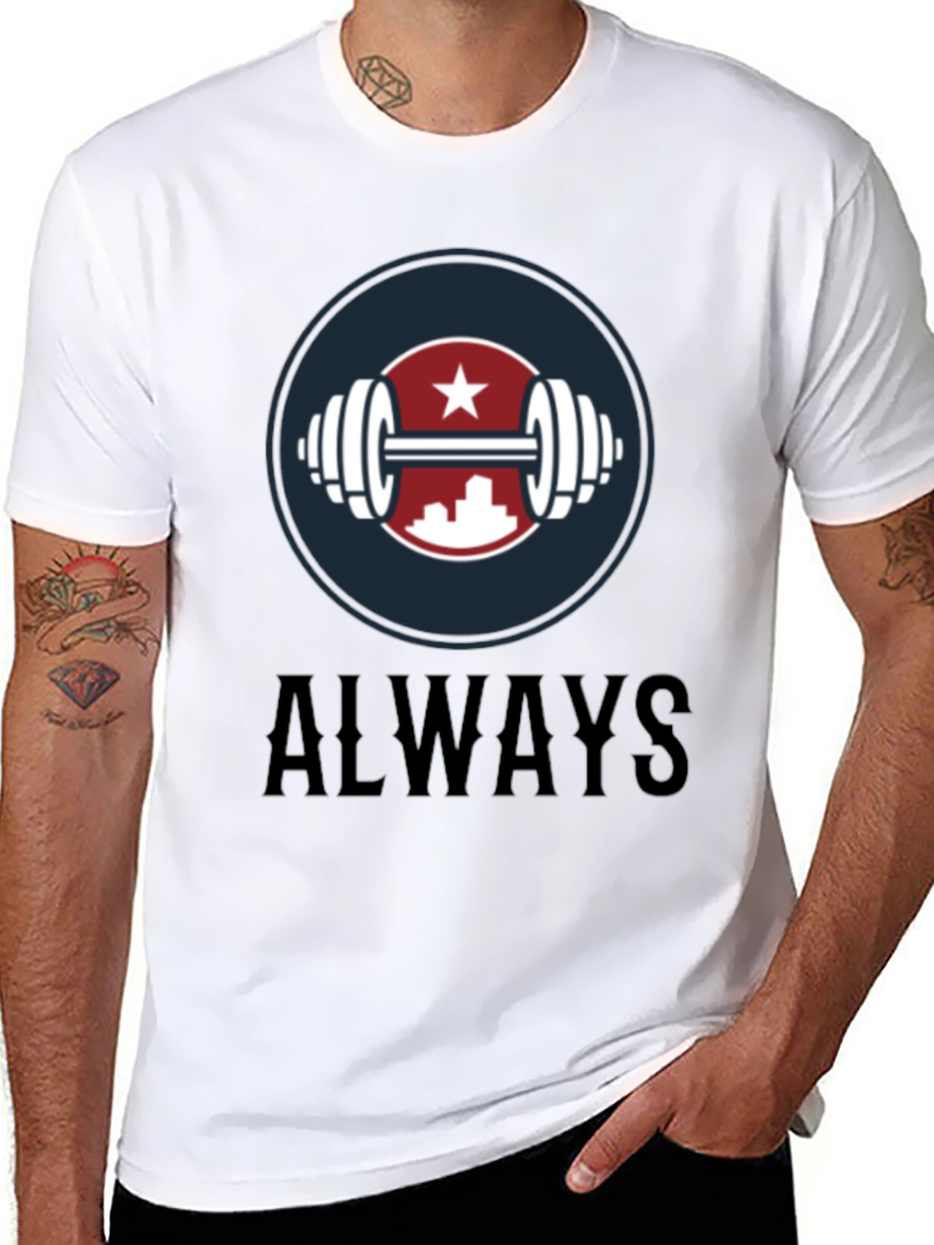 Always Fitness Graphic T-Shirt - Stylish Workout Tee