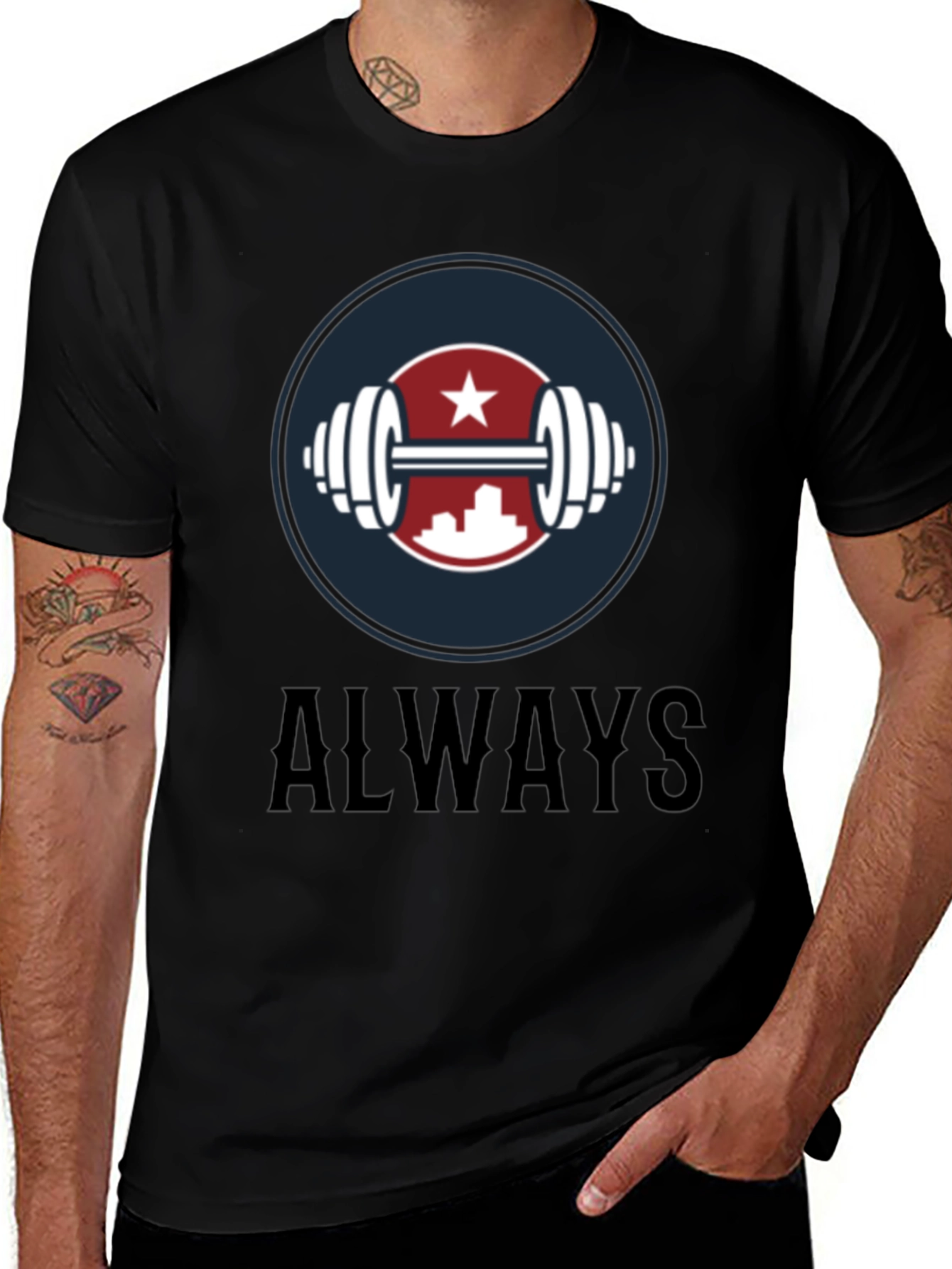 Always Fitness Graphic T-Shirt - Stylish Workout Tee