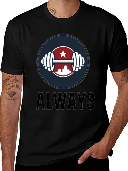 Always Fitness Graphic T-Shirt - Stylish Workout Tee