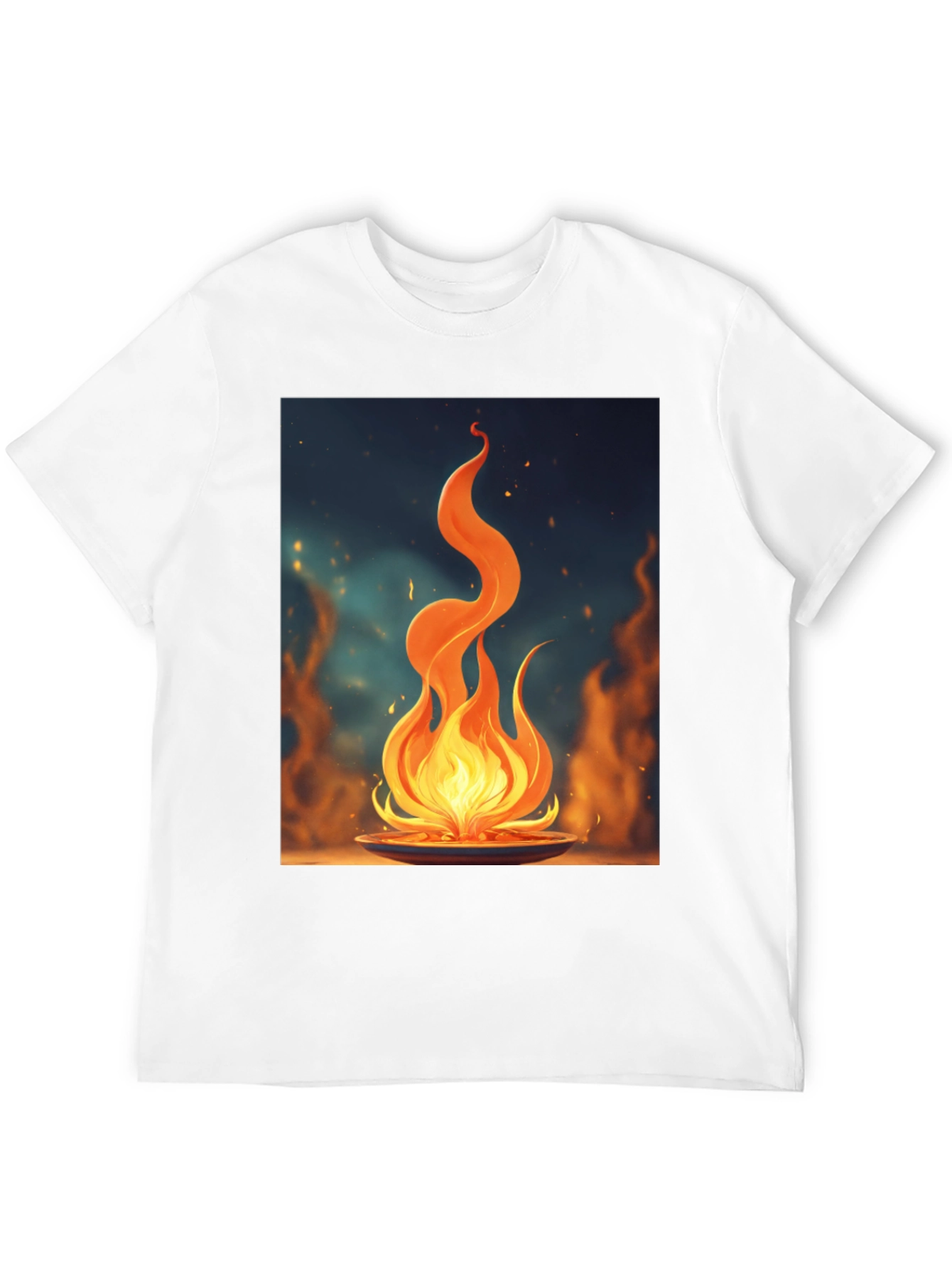Fiery Flame Graphic Tee - Bold Statement Shirt