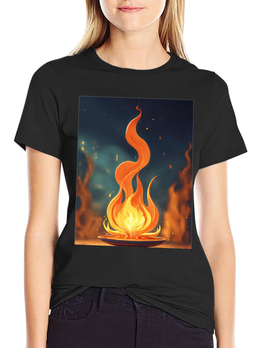Fiery Flame Graphic Tee - Bold Statement Shirt
