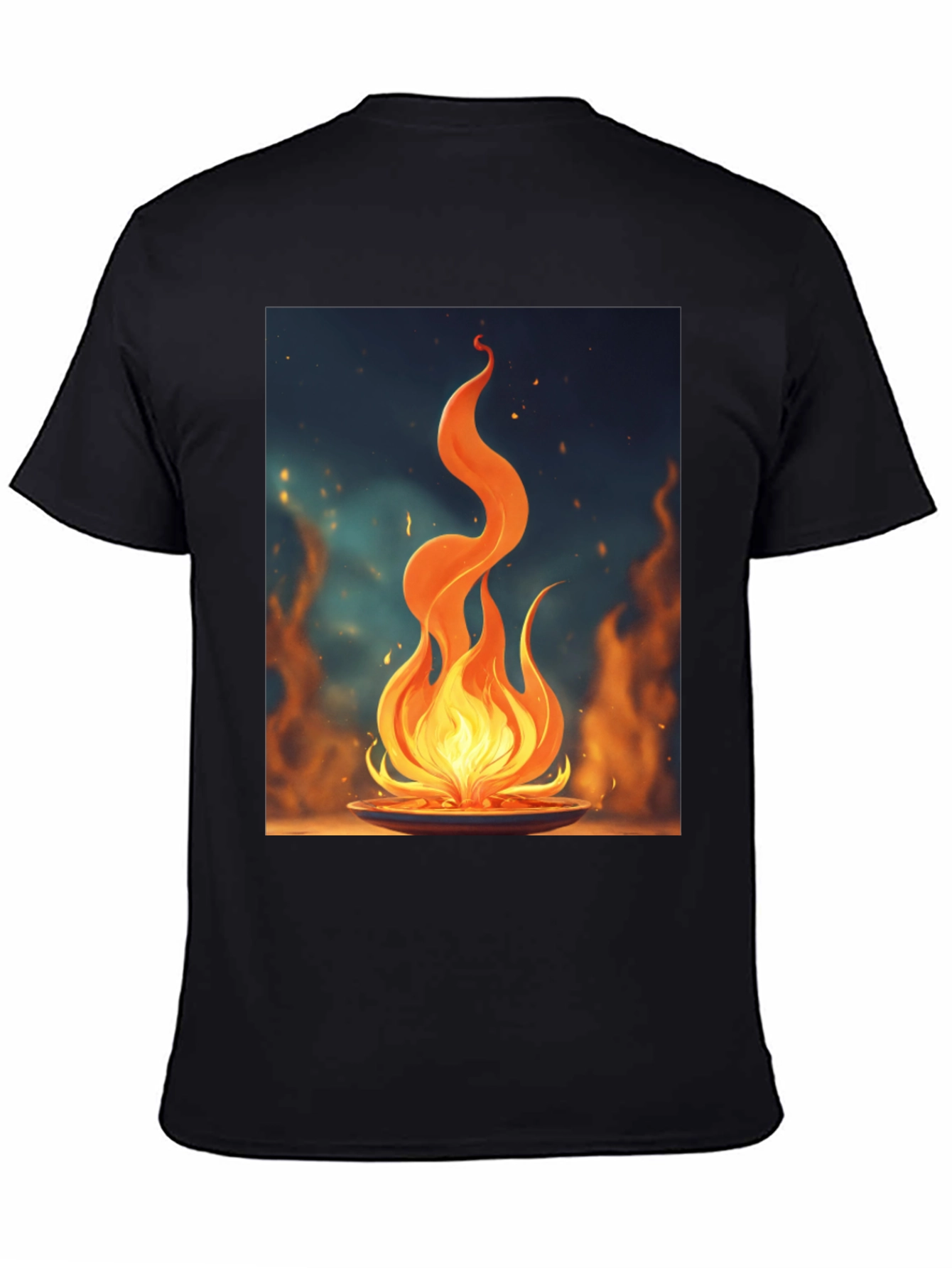 Fiery Flame Graphic Tee - Bold Statement Shirt