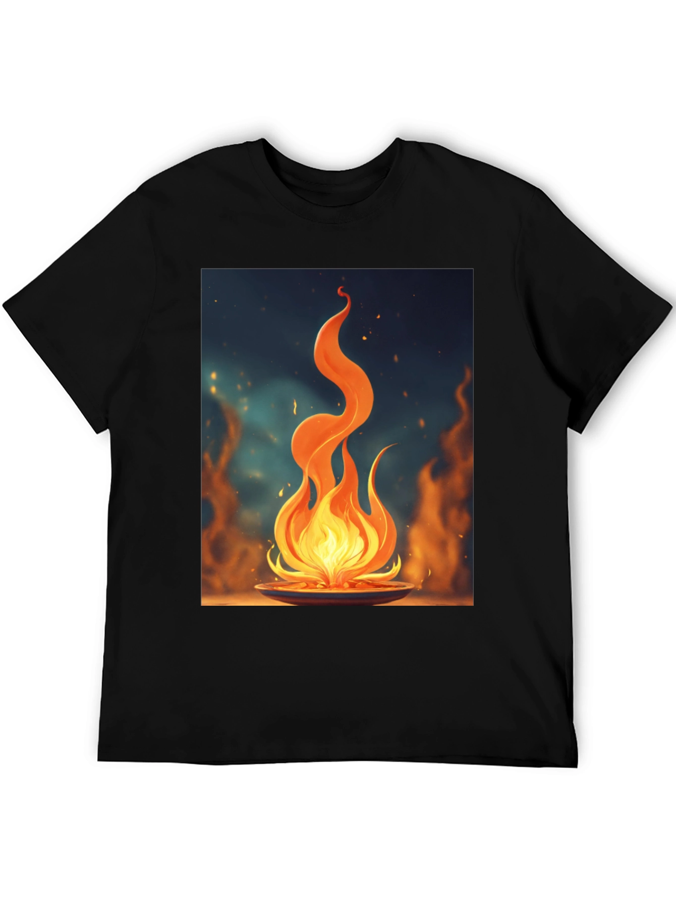 Fiery Flame Graphic Tee - Bold Statement Shirt