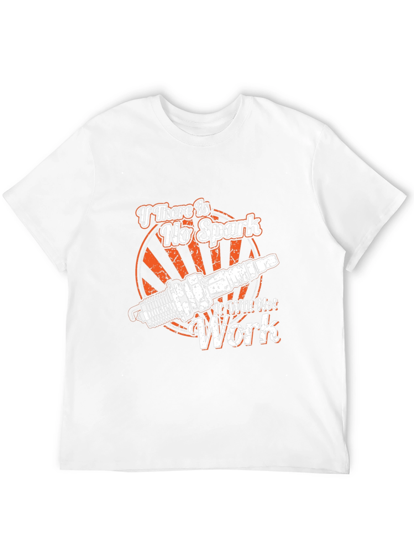 No Spark No Work Graphic T-Shirt - Mechanic