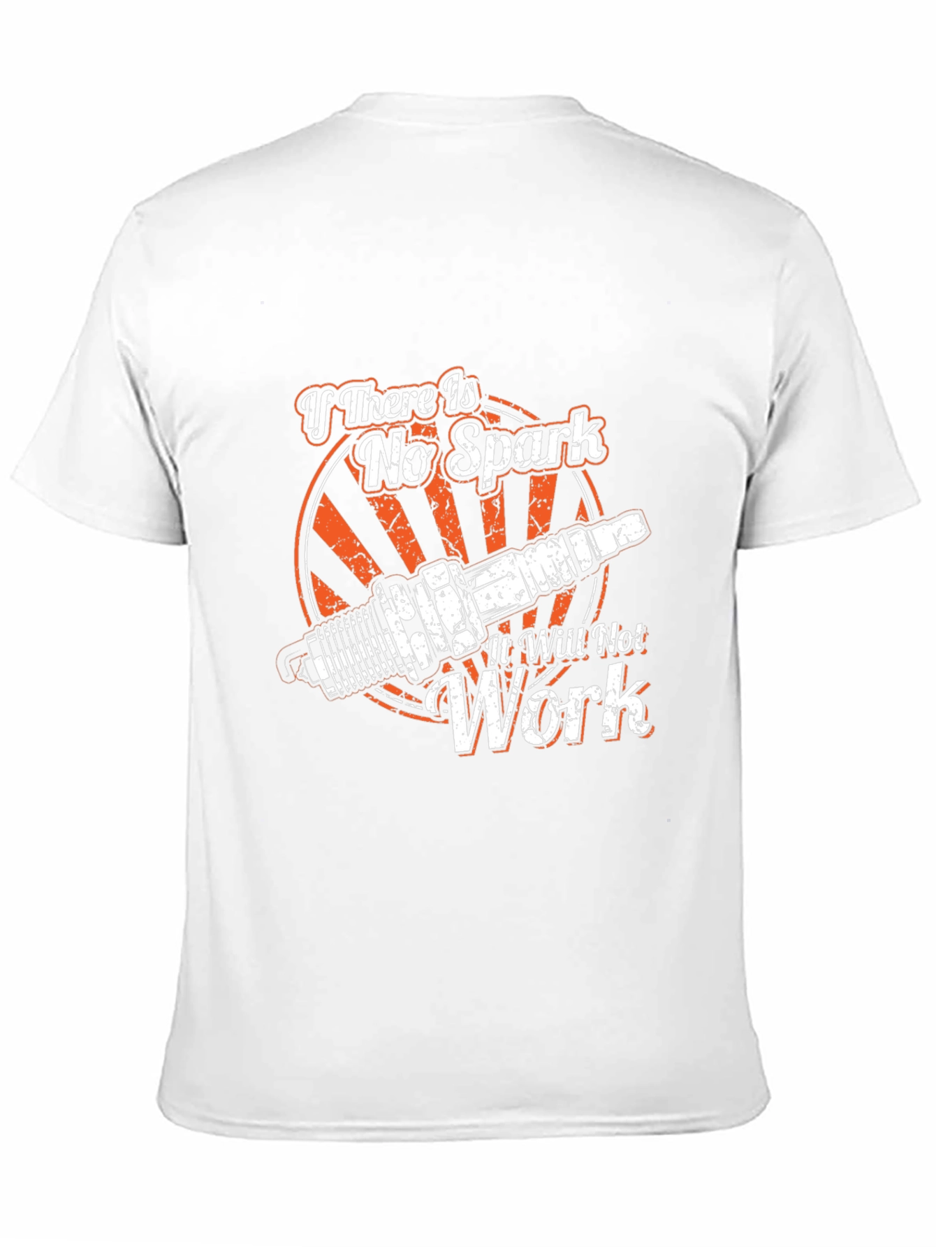 No Spark No Work Graphic T-Shirt - Mechanic