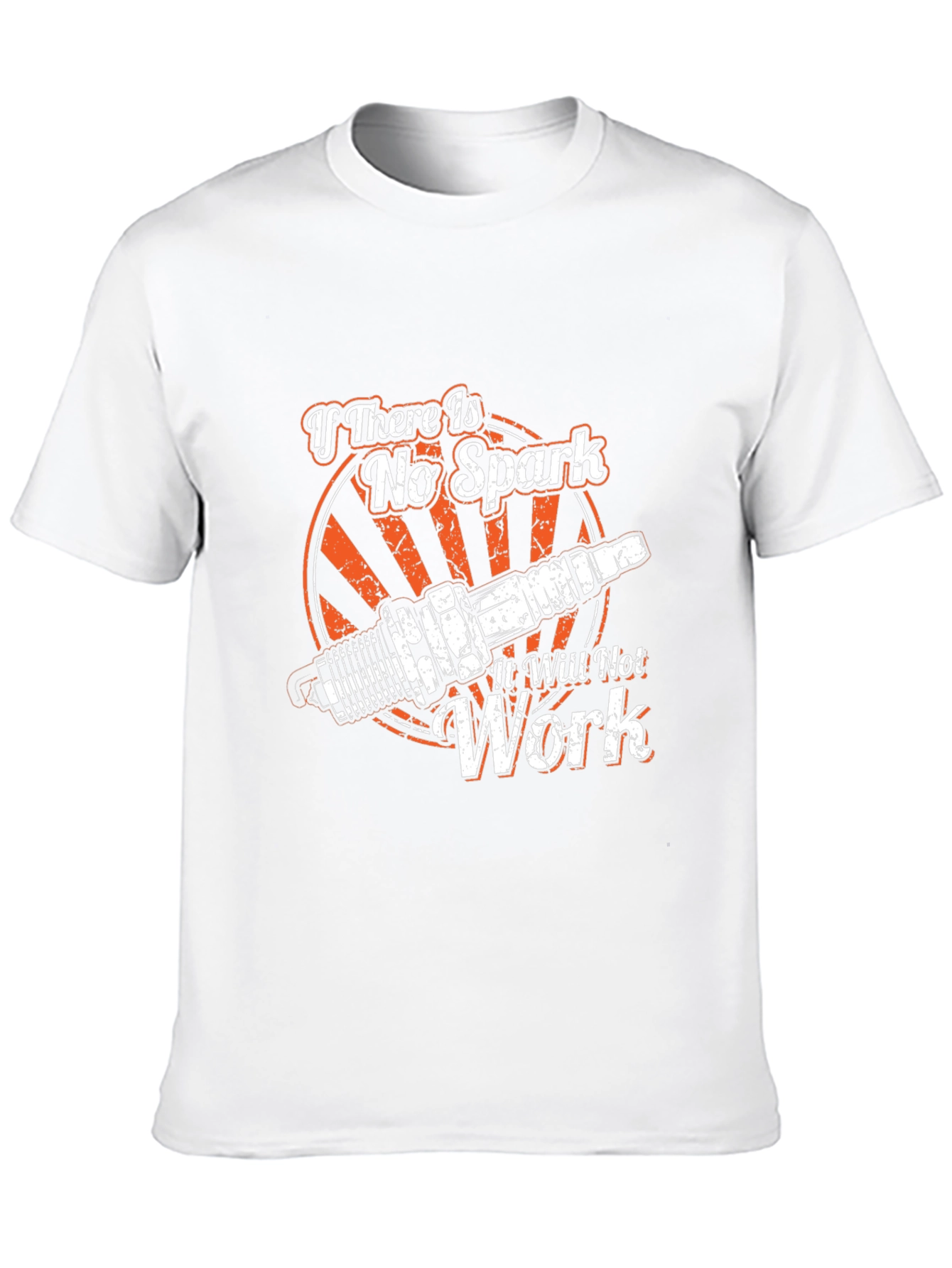 No Spark No Work Graphic T-Shirt - Mechanic
