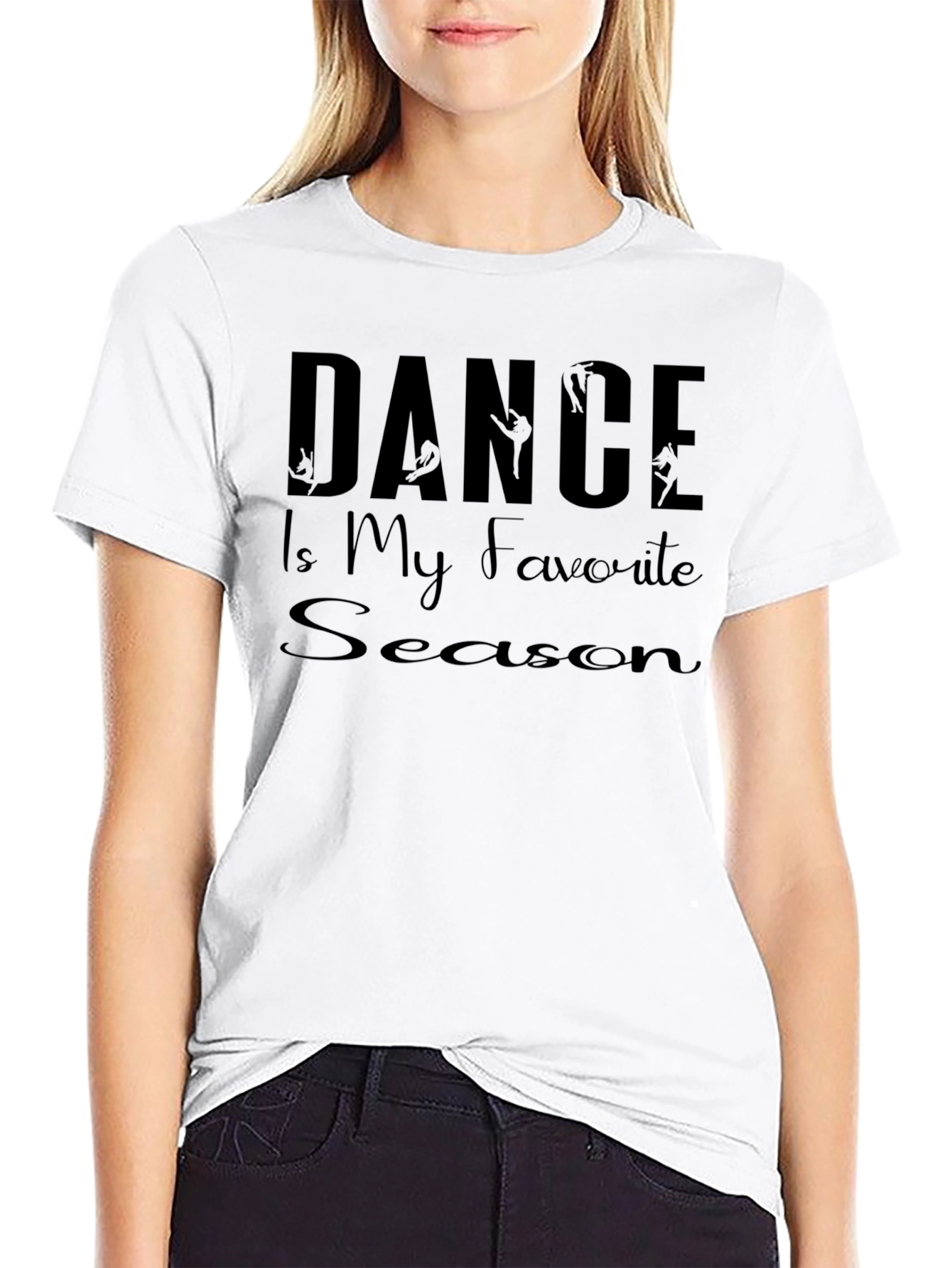 Dance is My Favorite Season Black T-Shirt