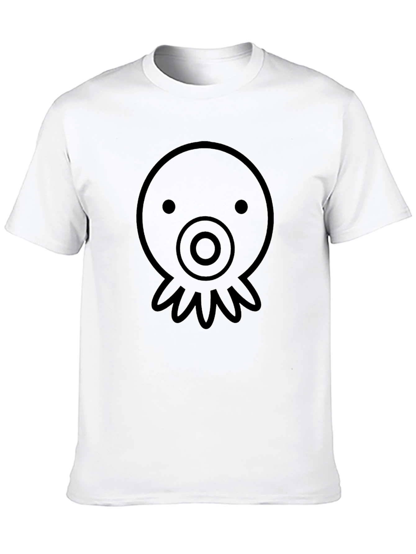 Cool Octopus Graphic Black T-Shirt