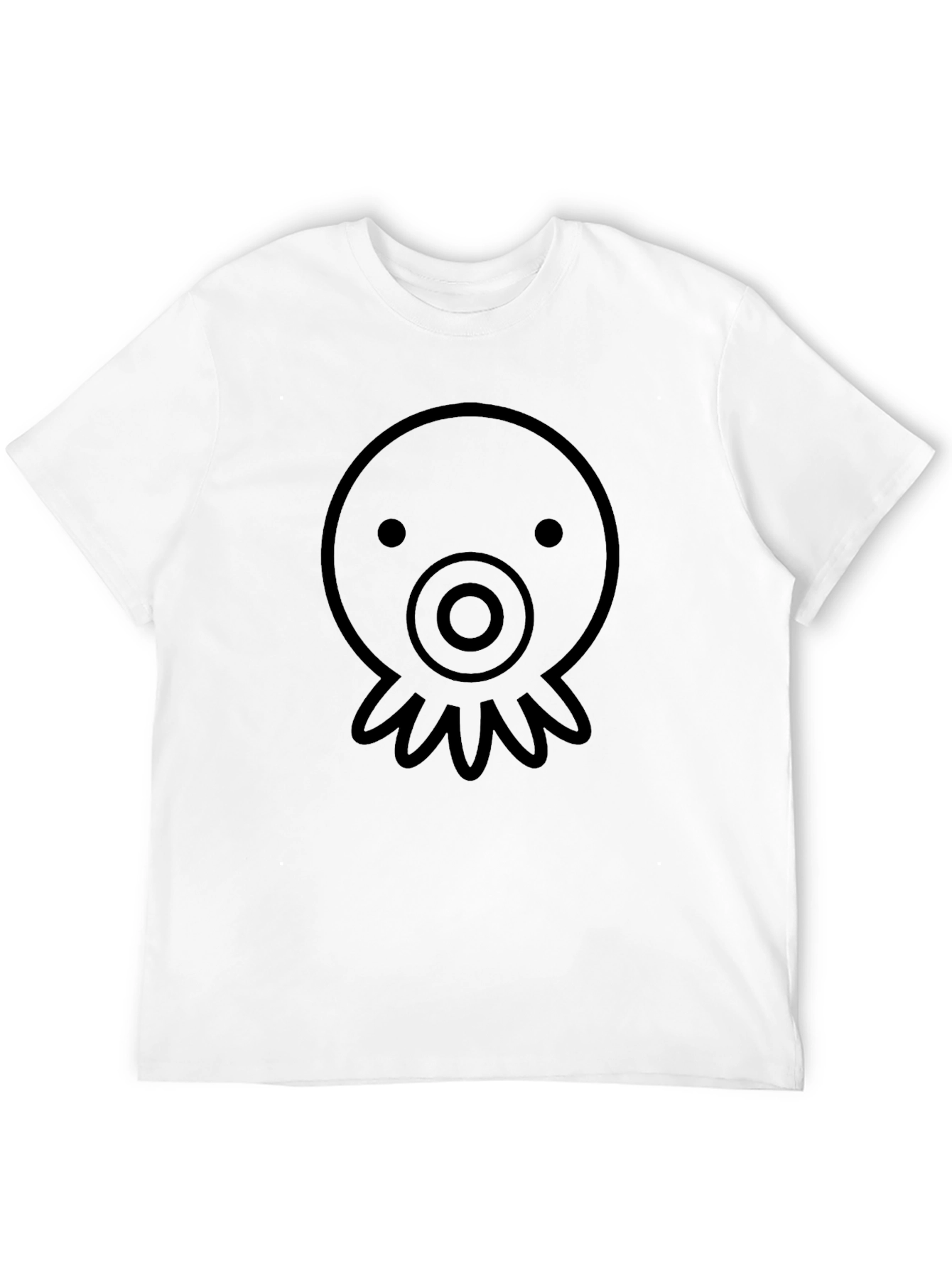 Cool Octopus Graphic Black T-Shirt