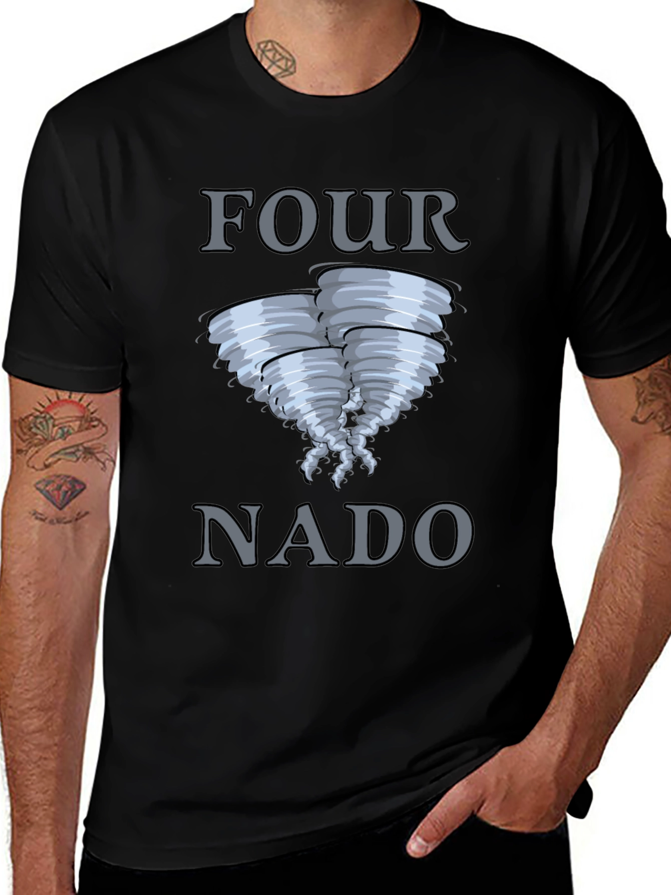 Fournado T-Shirt - Funny Tornado Tee