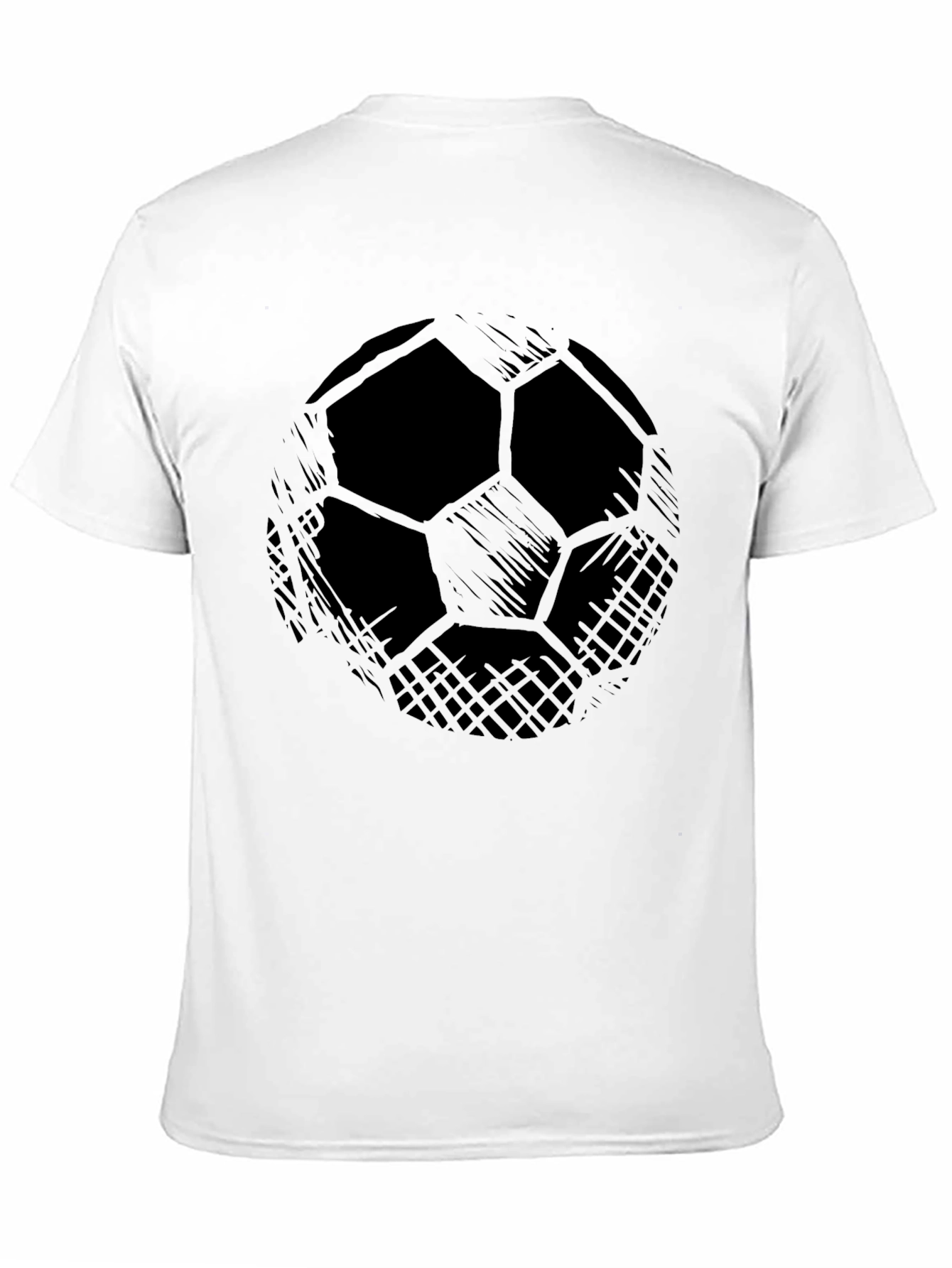 Soccer Ball Graphic T-Shirt - Black