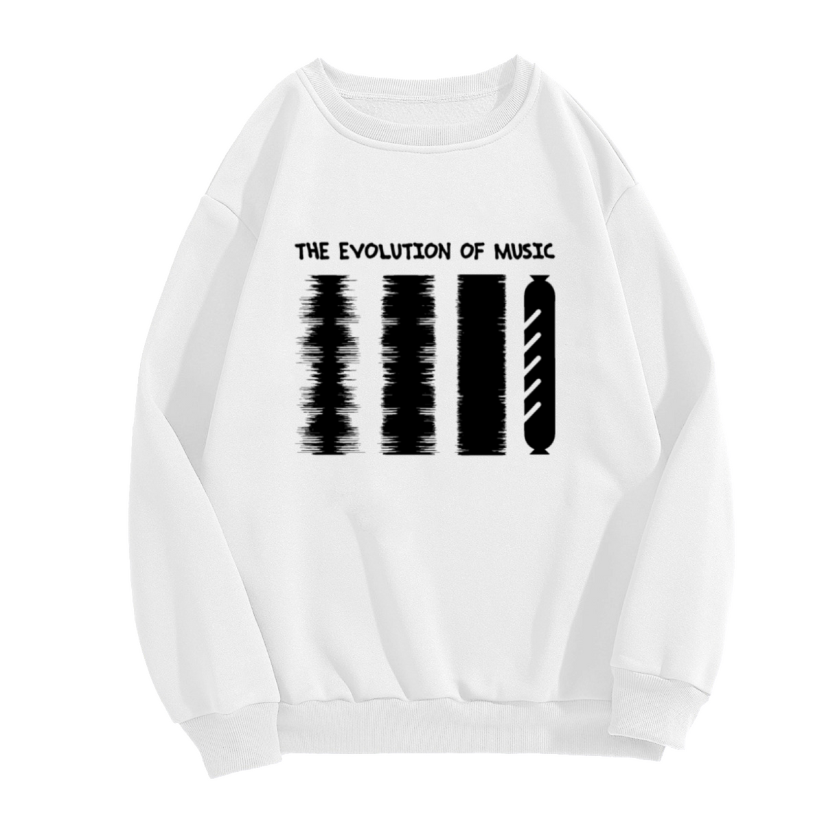 THE EVOLUTION OF MUSIC - Vintage Music Graphic ԲÁìÎÀÒÂ | Unisex Pullover Sweatshirt