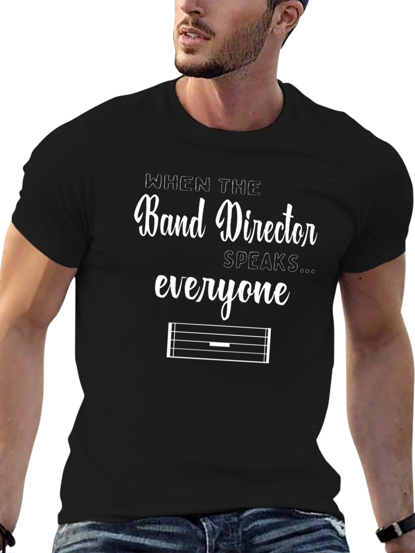 Band Director Speaks T-Shirt - Music Teacher Gift