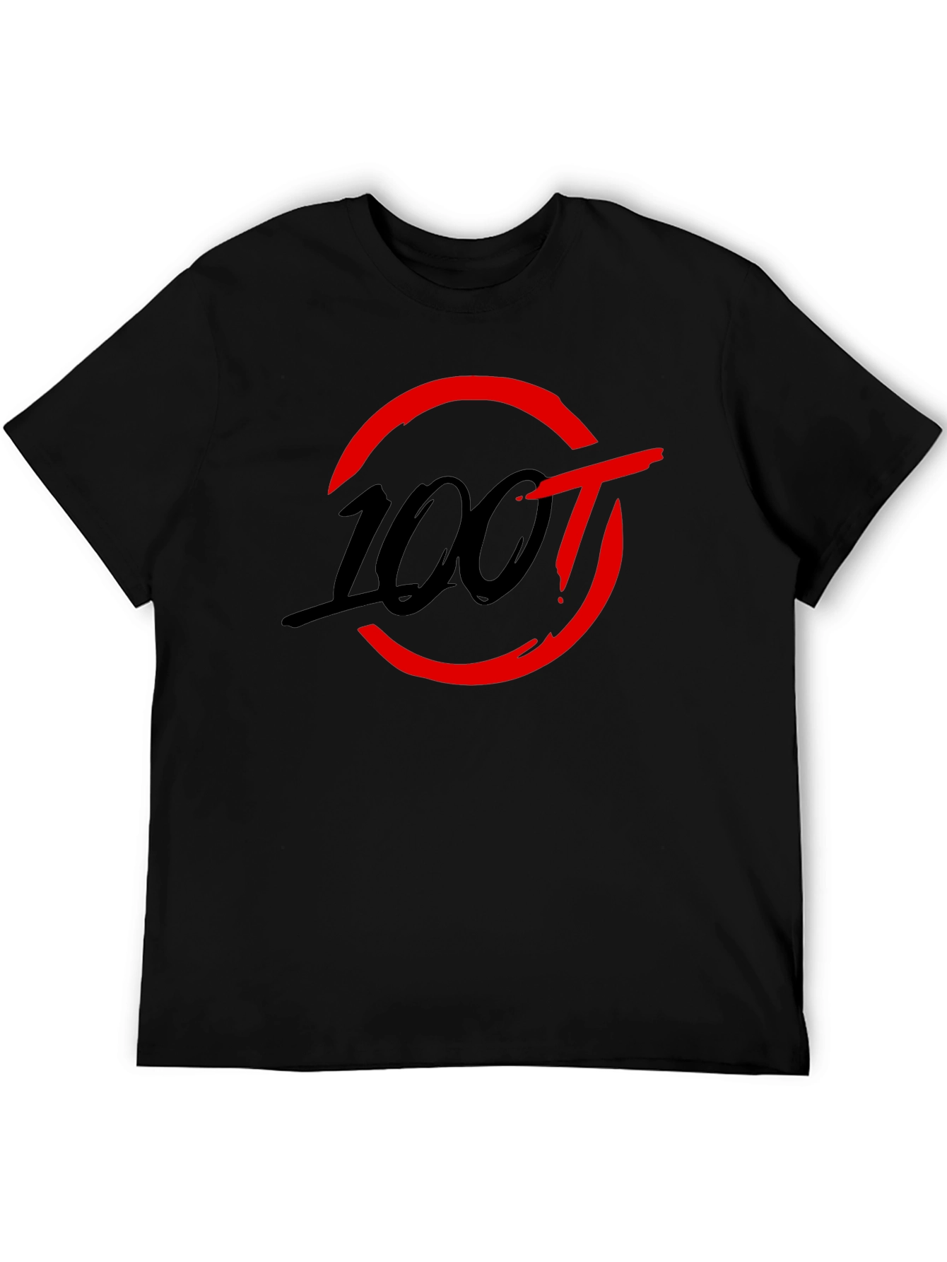 100 Thieves Graphic T-Shirt - Black Cotton Tee