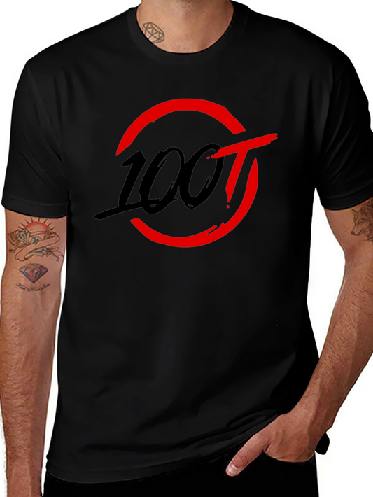 100 Thieves Graphic T-Shirt - Black Cotton Tee