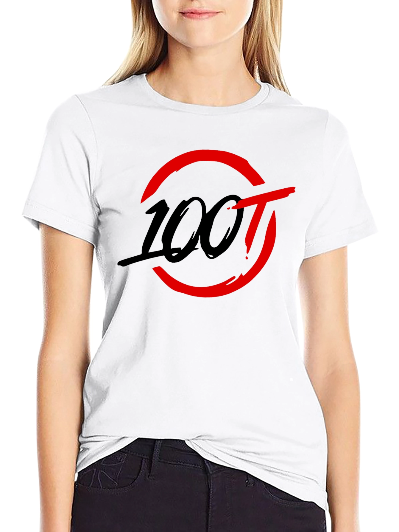 100 Thieves Graphic T-Shirt - Black Cotton Tee