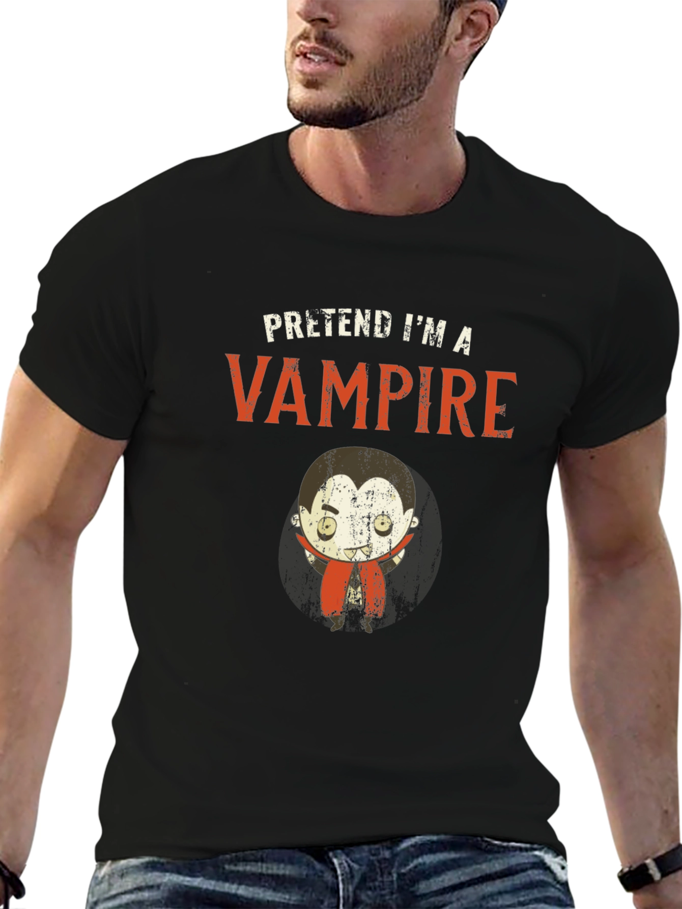 Pretend Im A Vampire Funny Halloween T-Shirt
