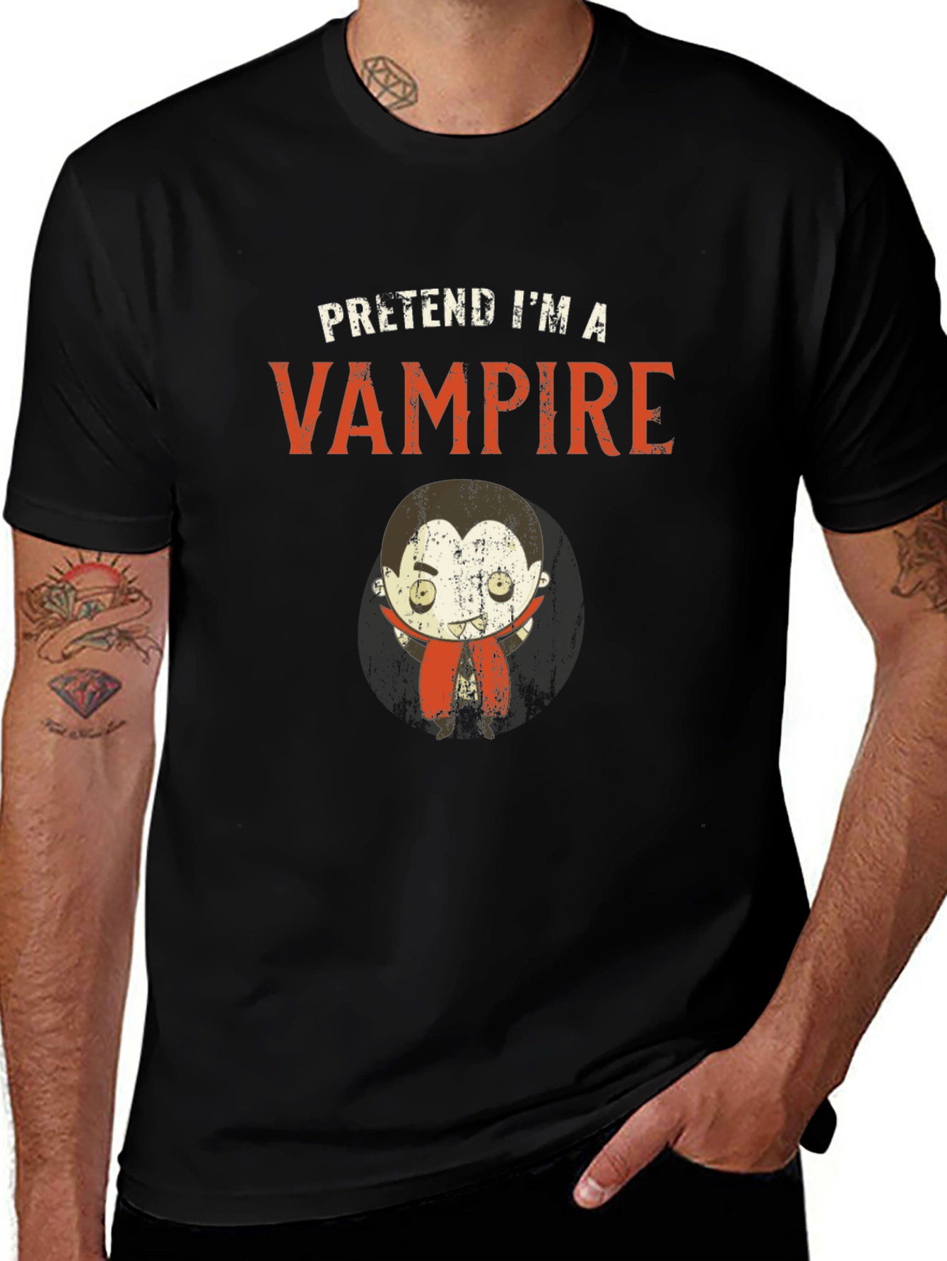 Pretend Im A Vampire Funny Halloween T-Shirt