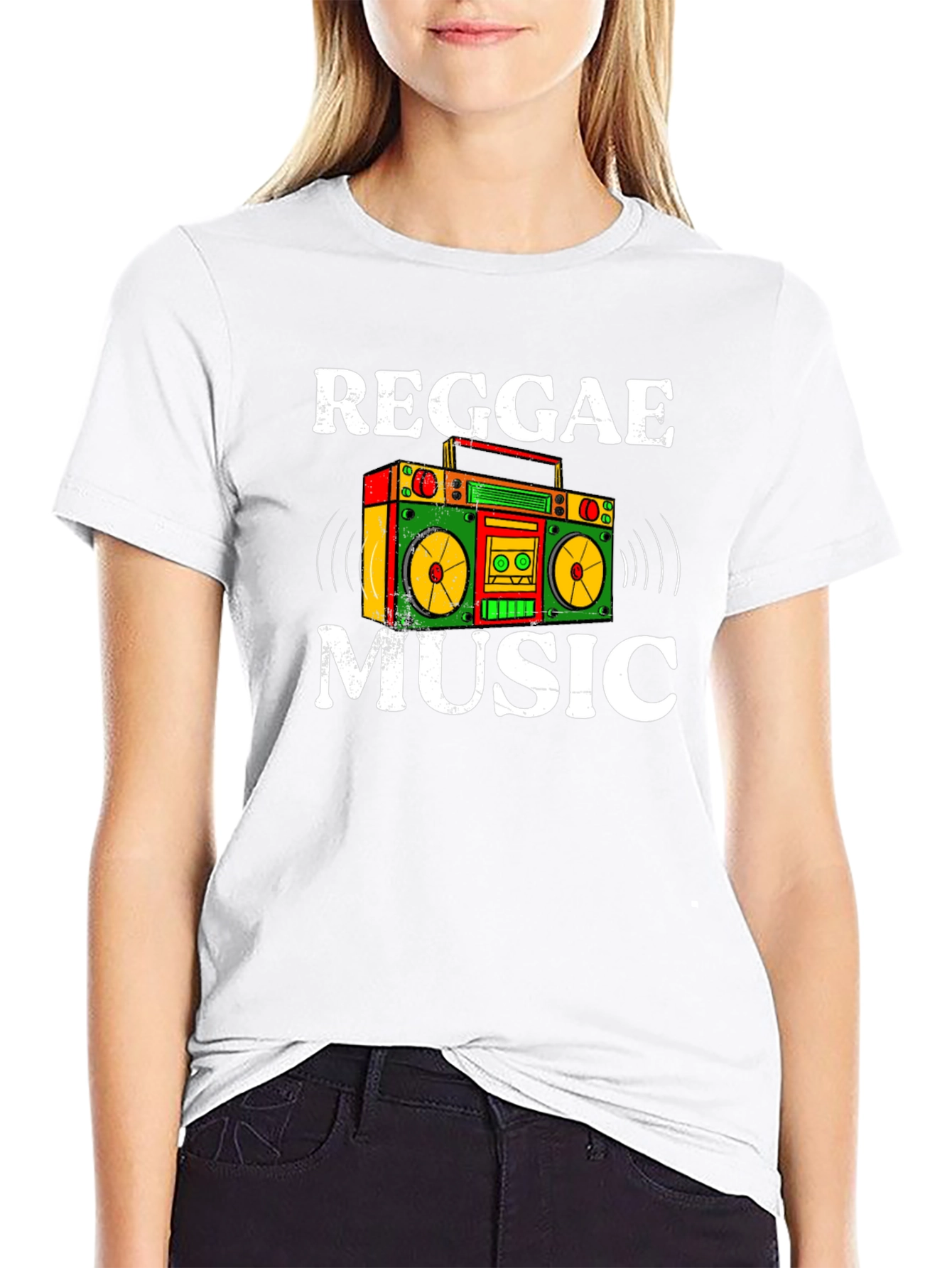 Reggae Music Boombox Graphic Tee