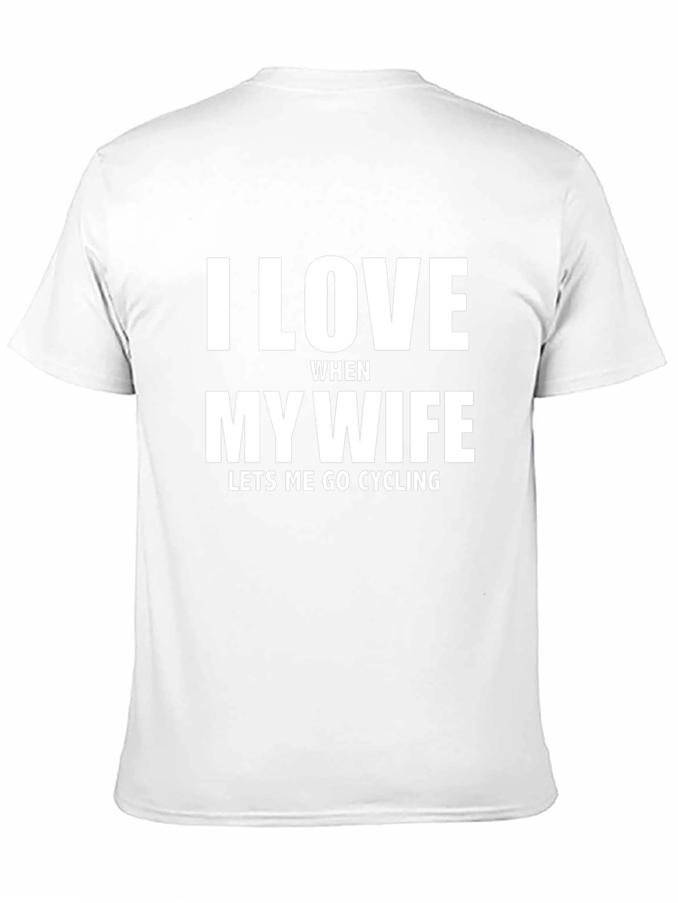 I Love My Wife Cycling Black T-Shirt