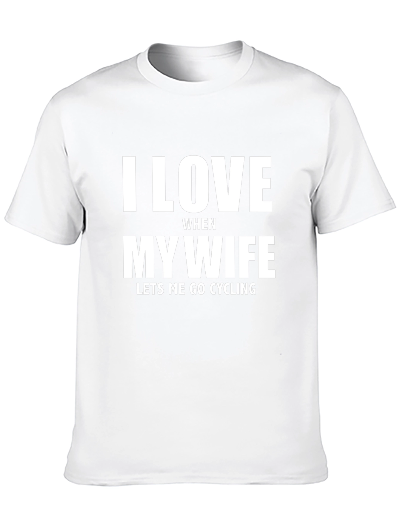I Love My Wife Cycling Black T-Shirt